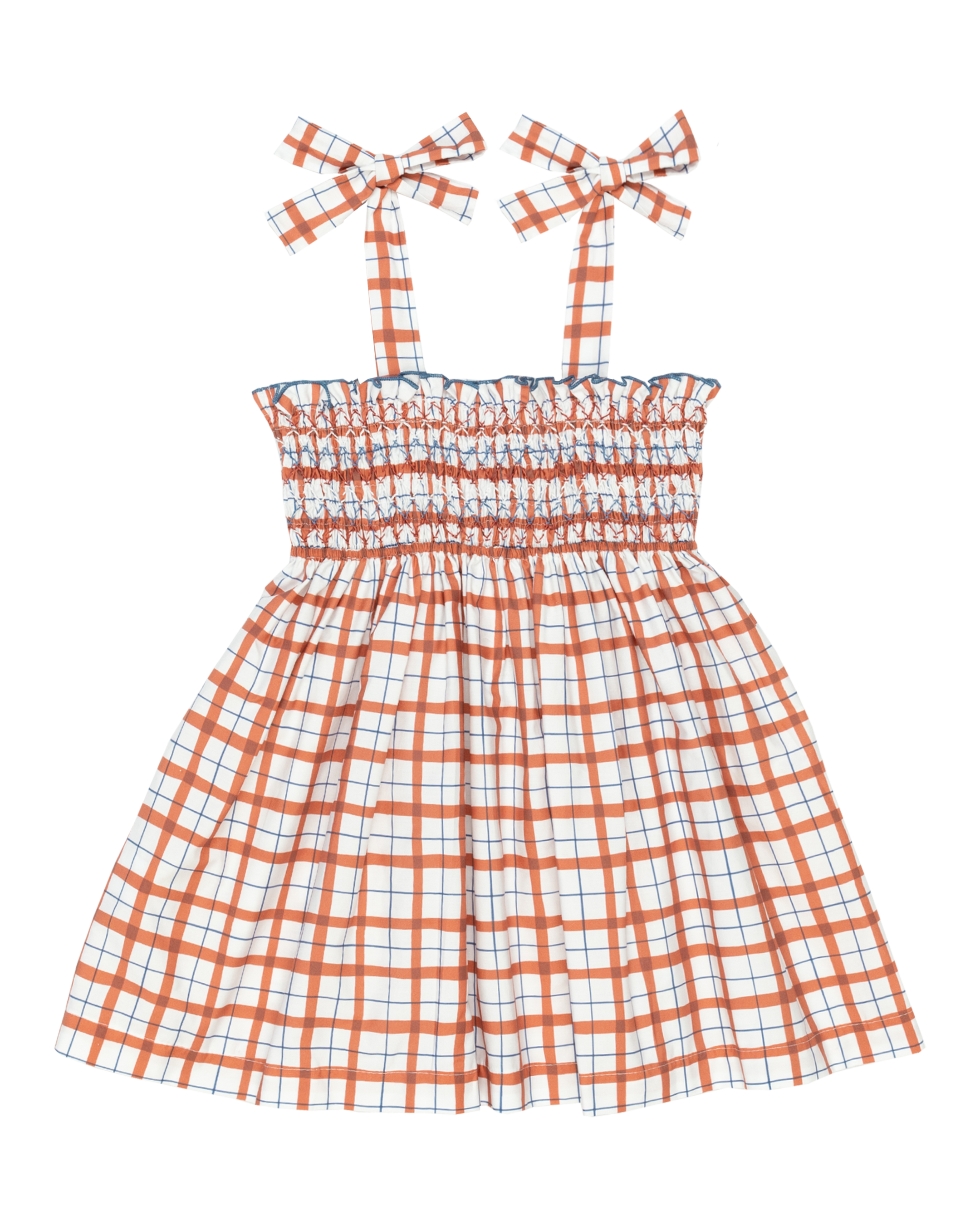 Teatime Dress In Red Thacker Plaid
