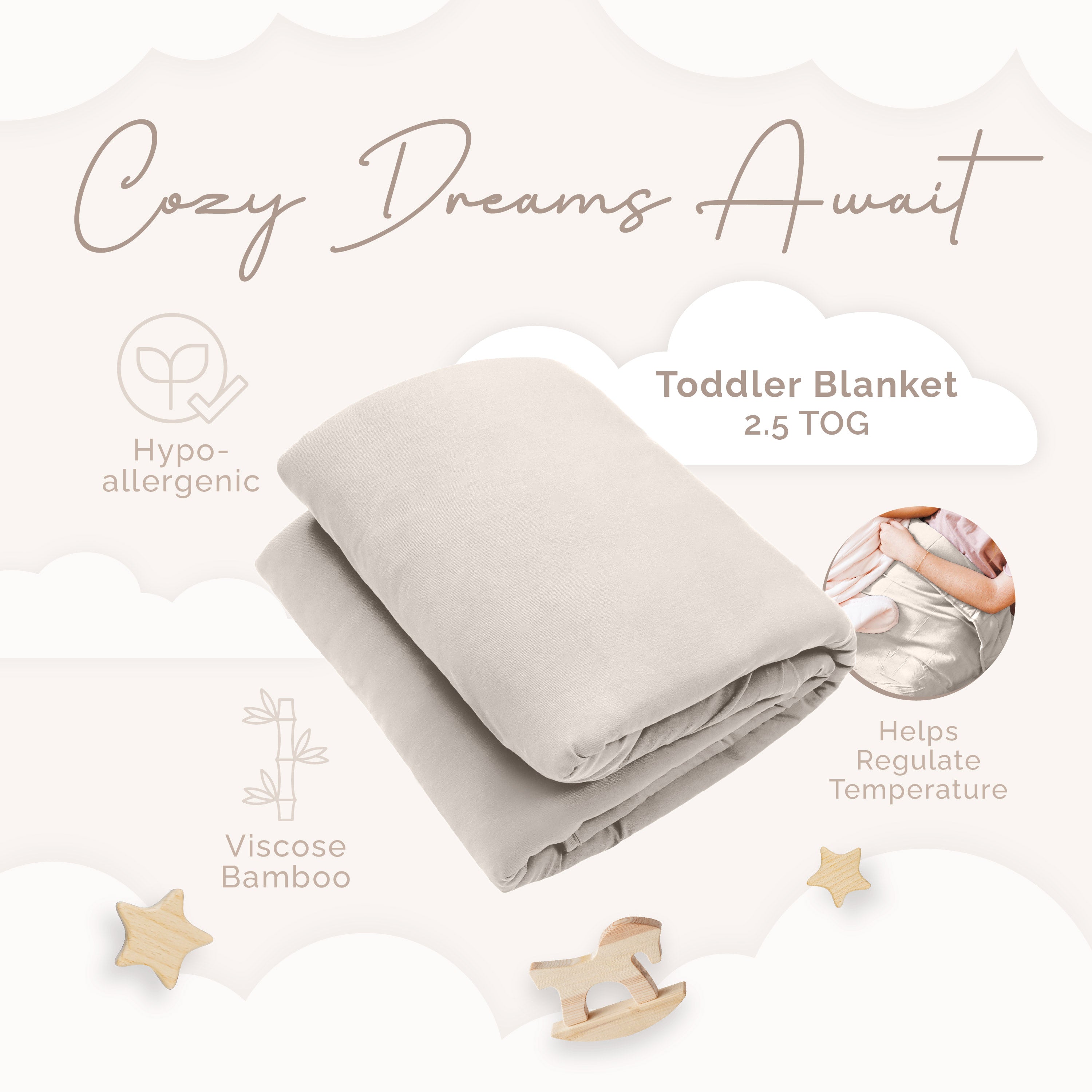Toddler Blanket Stars 2.5 Tog