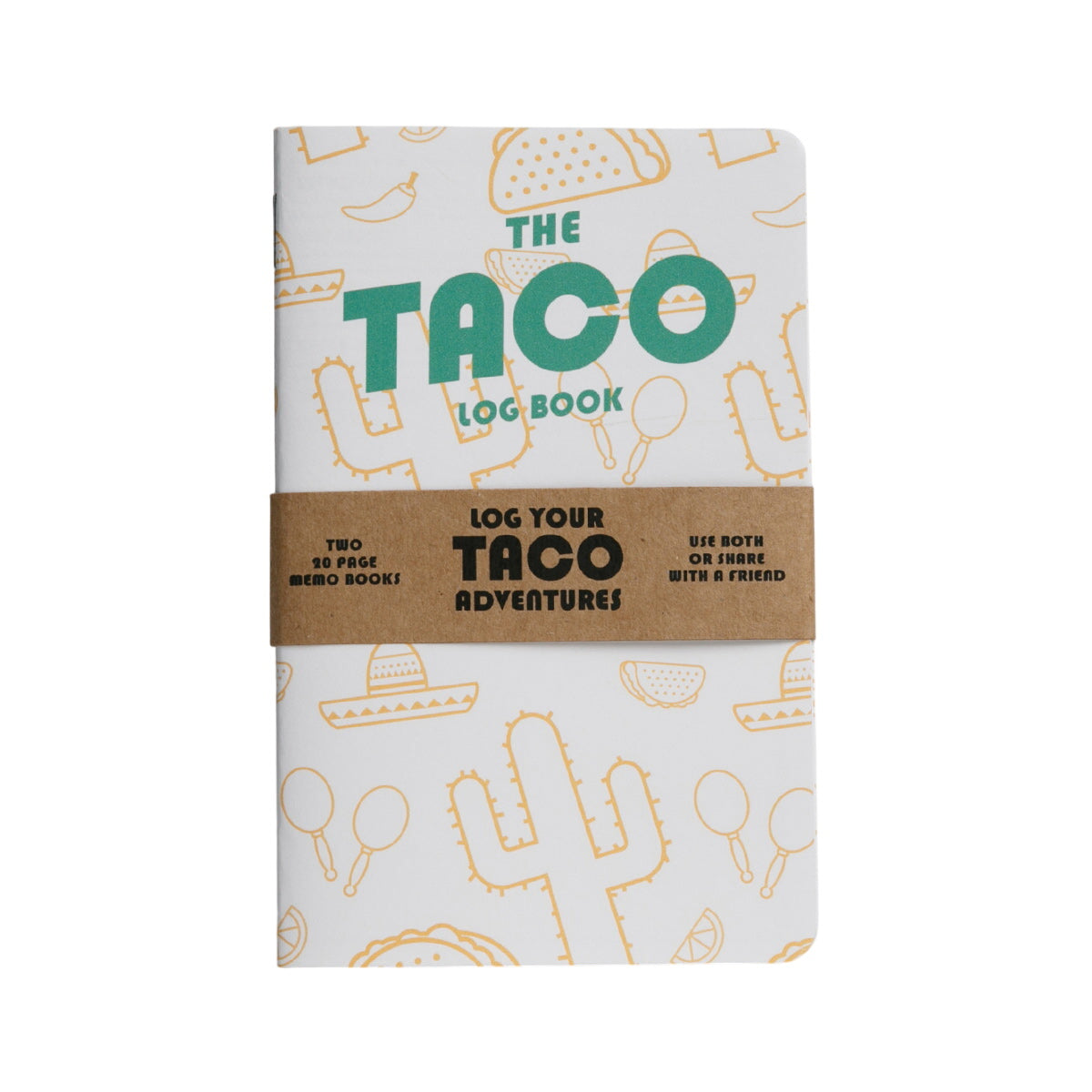 Taco Log Book - Two 20-page Books