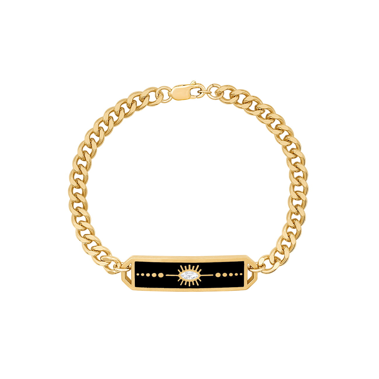 Talisman Black Enamel Bracelet