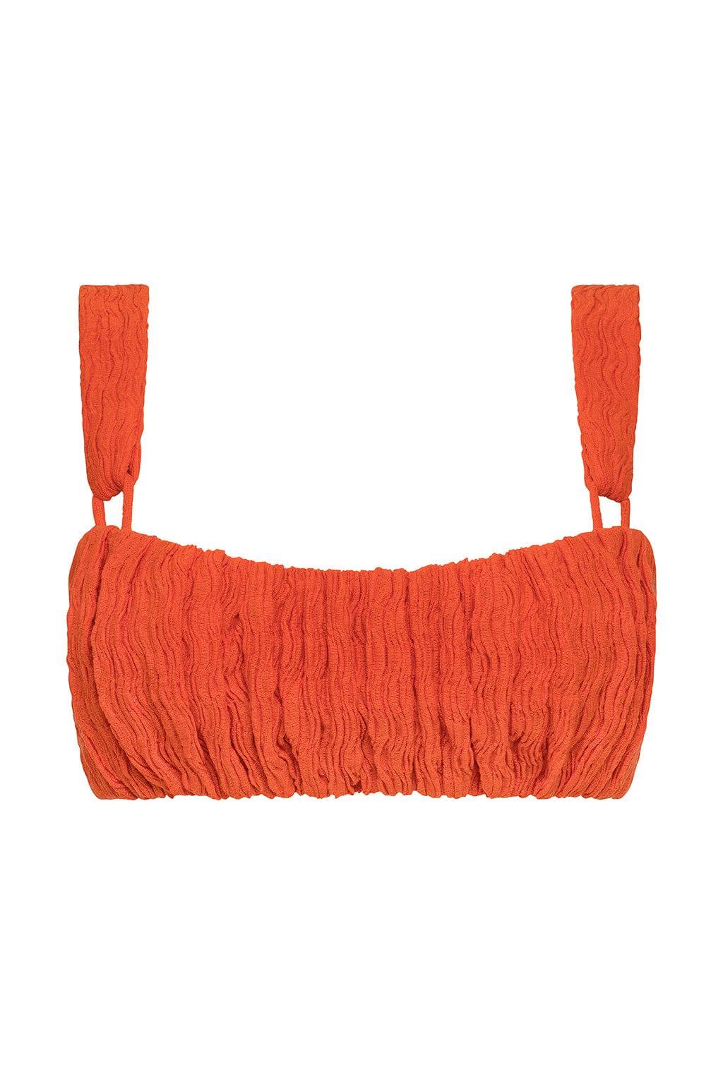Tangerine Victoria Bikini Top