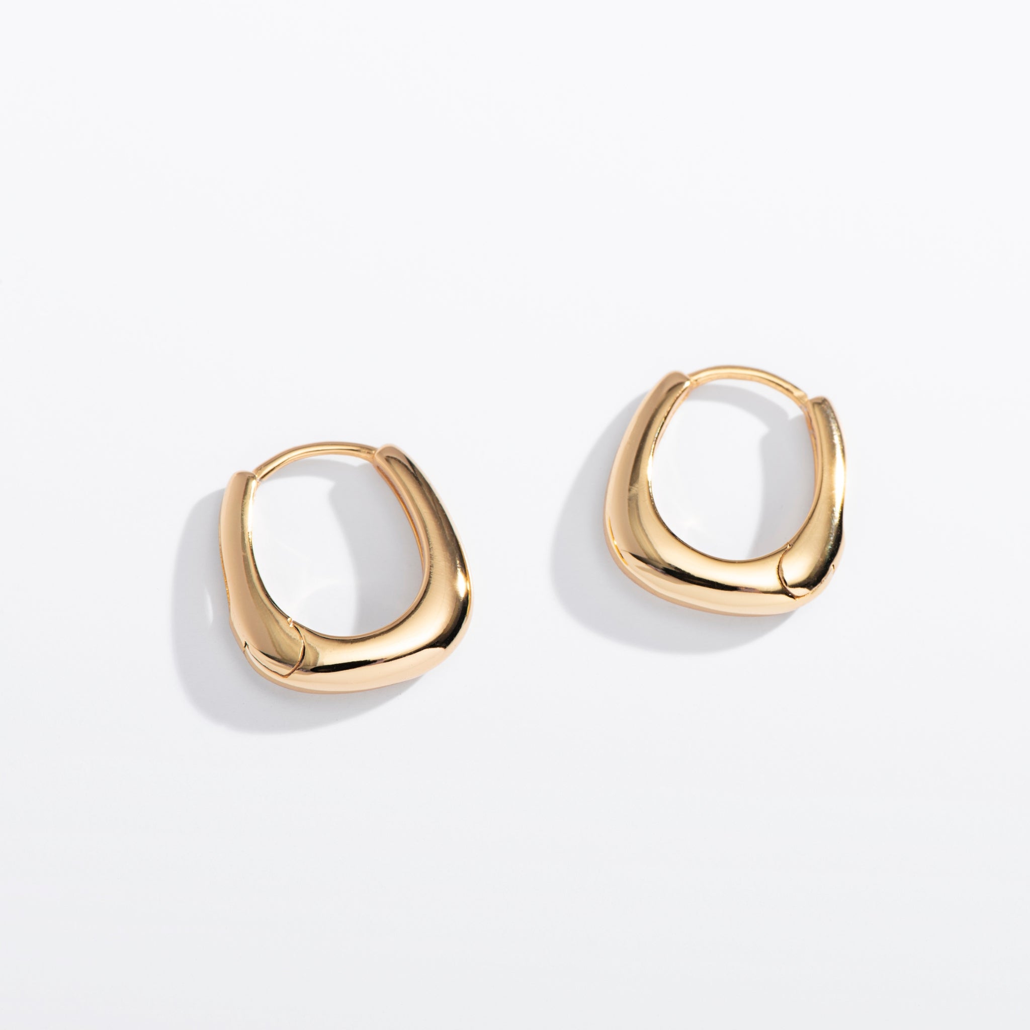 Teardrop Huggie Hoops