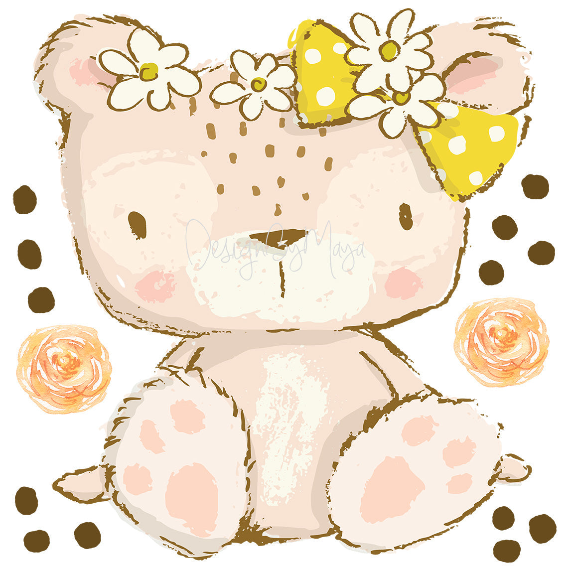 Baby Elephant - Fabric Nursery Wall Art Decals