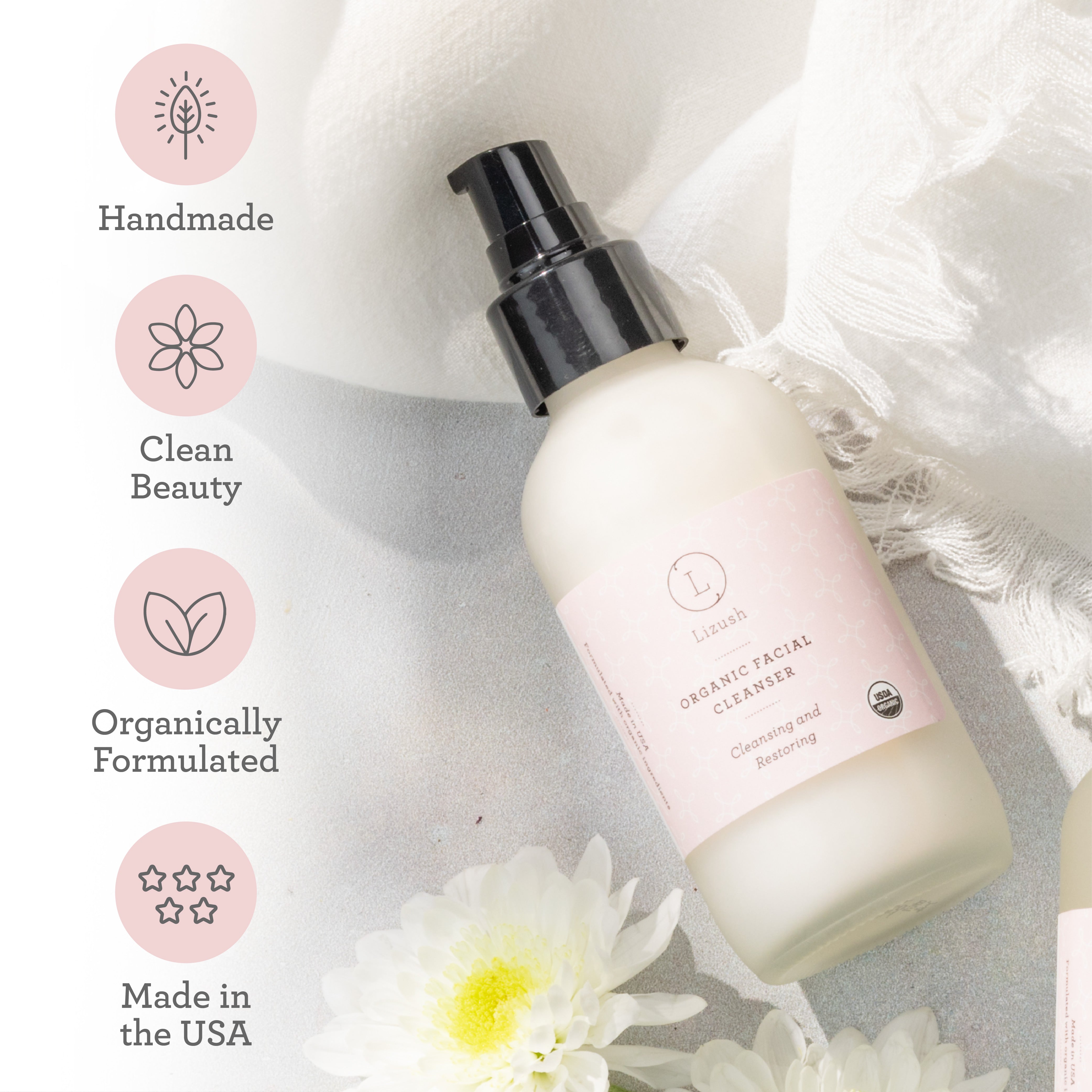 Organic Facial Cleanser Cleansing And Restoring