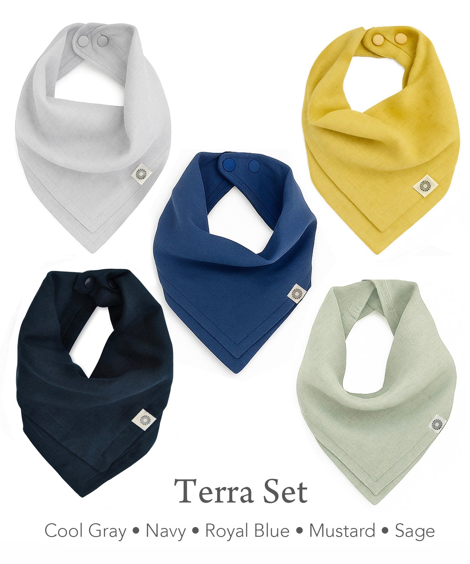 Organic Scarf Bib 5-pack