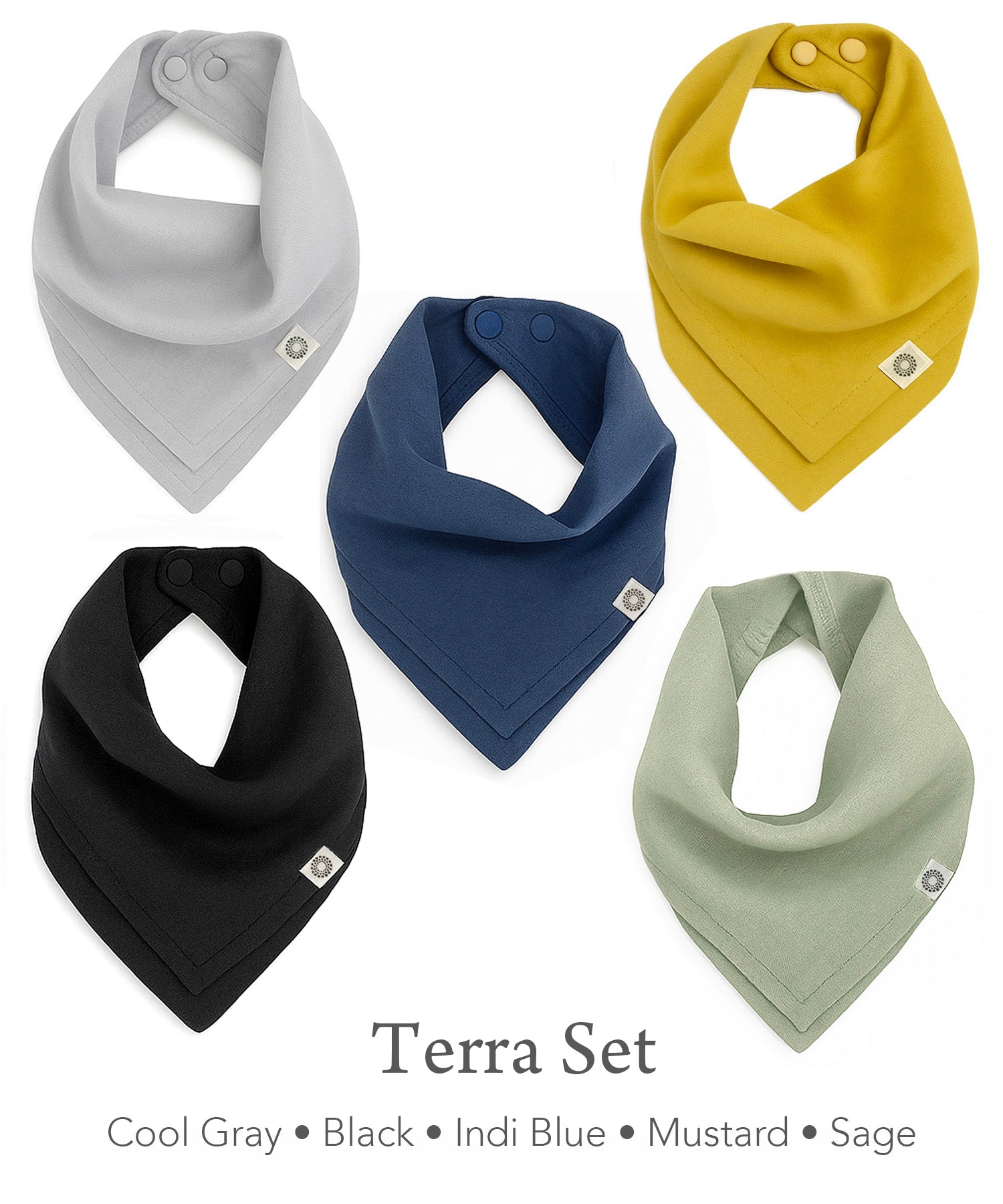Organic Scarf Bib 5-pack