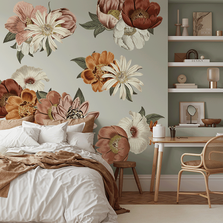 Eden Floral Wall Decal Clusters