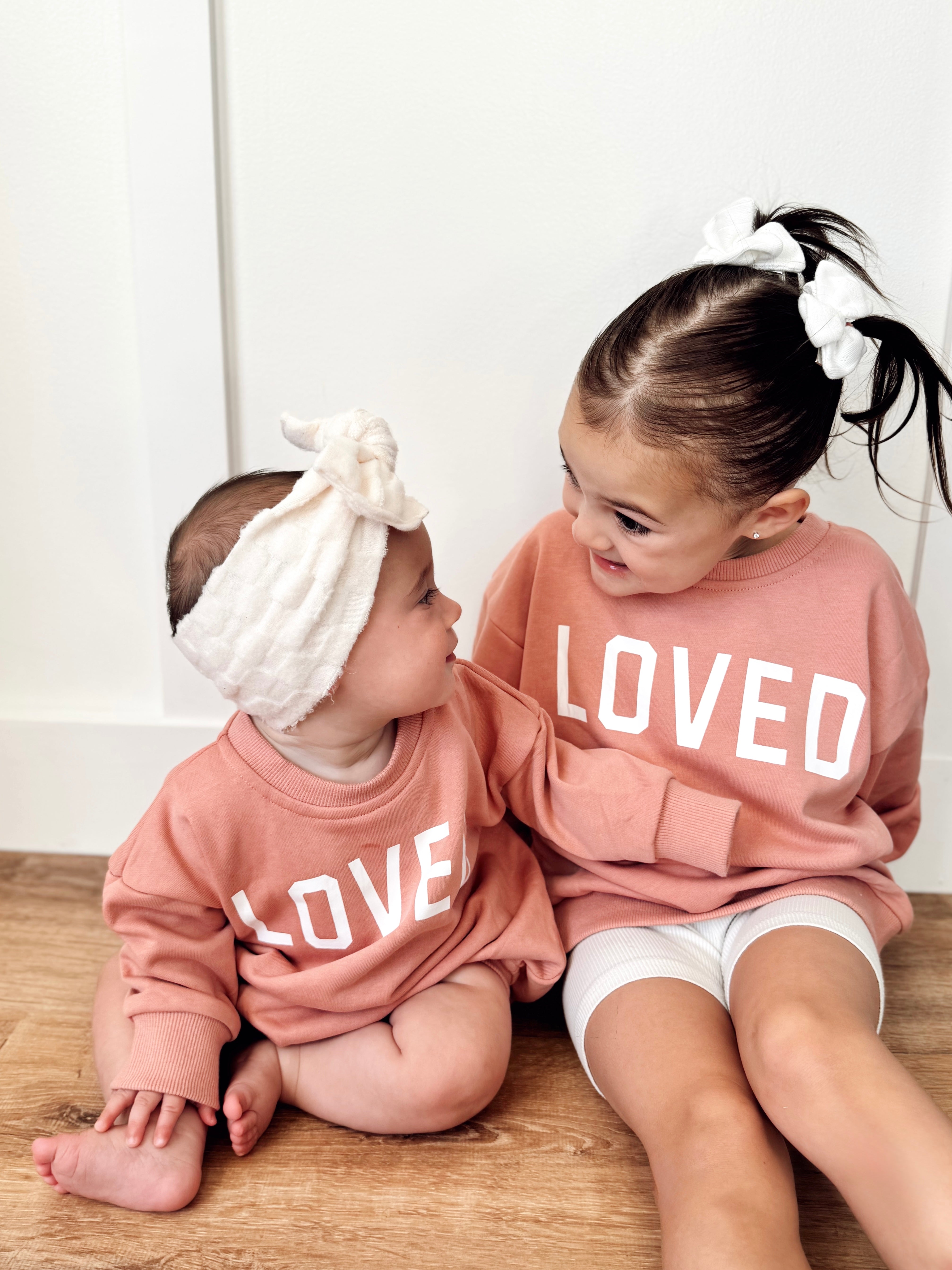 Loved Crewneck Sweatshirt - Red Or Pink