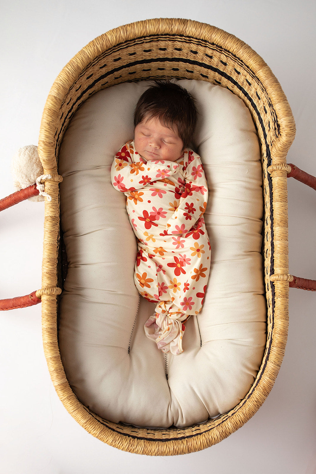 70s Groovy Flower Knotted Newborn Gown