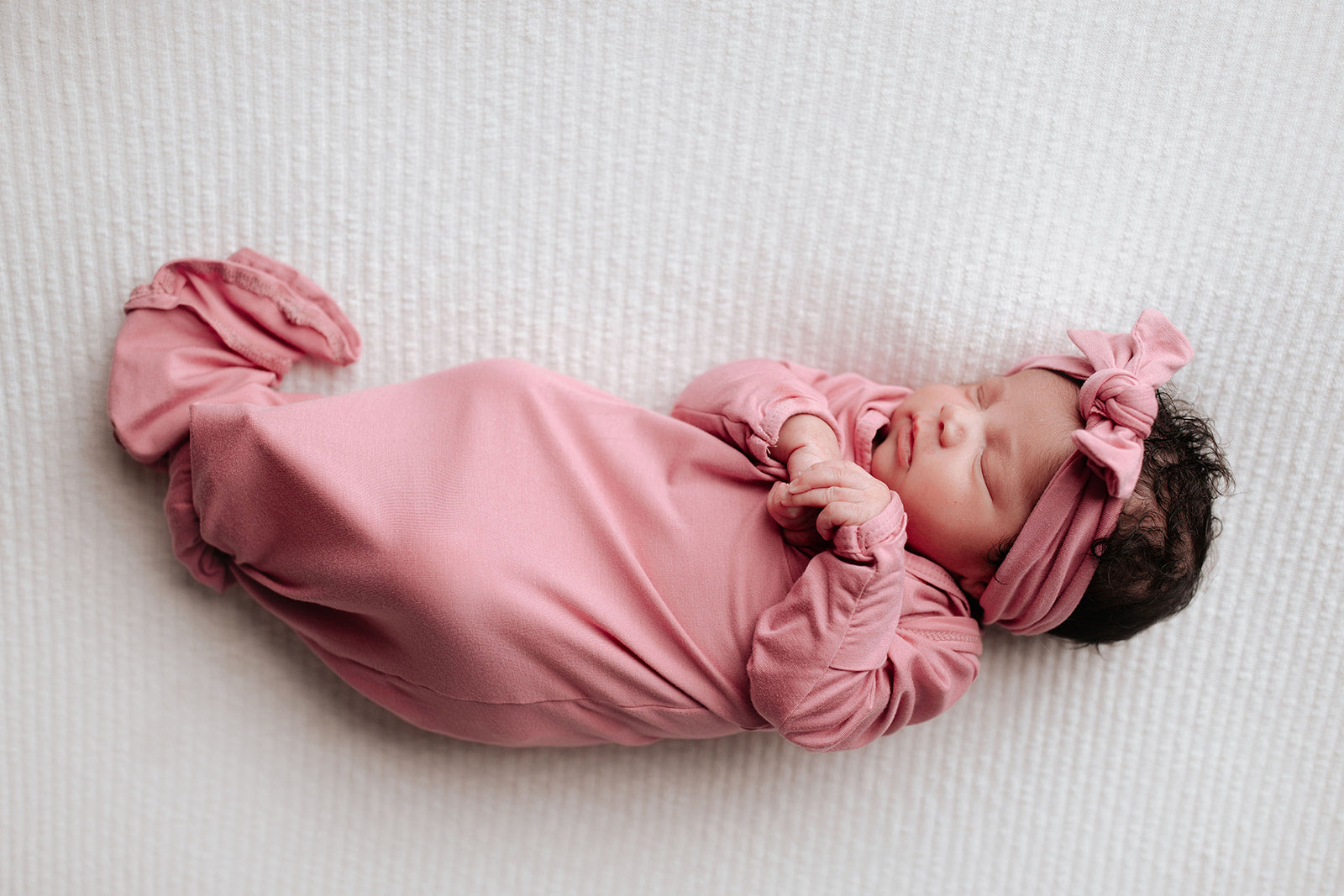 Rose Knotted Newborn Baby Gown