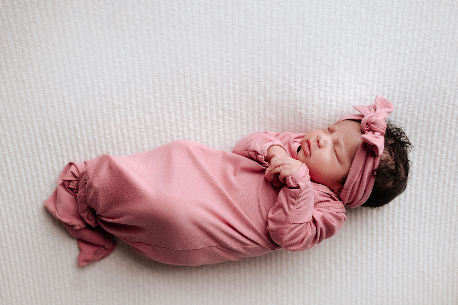 Rose Knotted Newborn Baby Gown