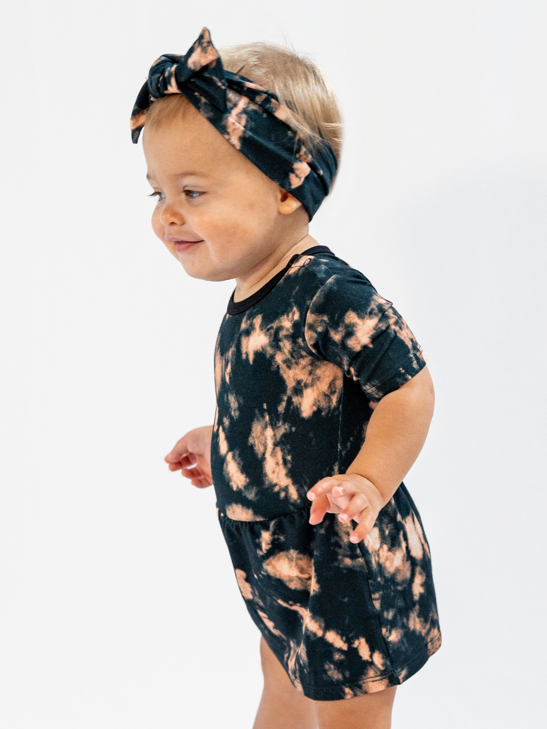 Black Tie-dye Headband