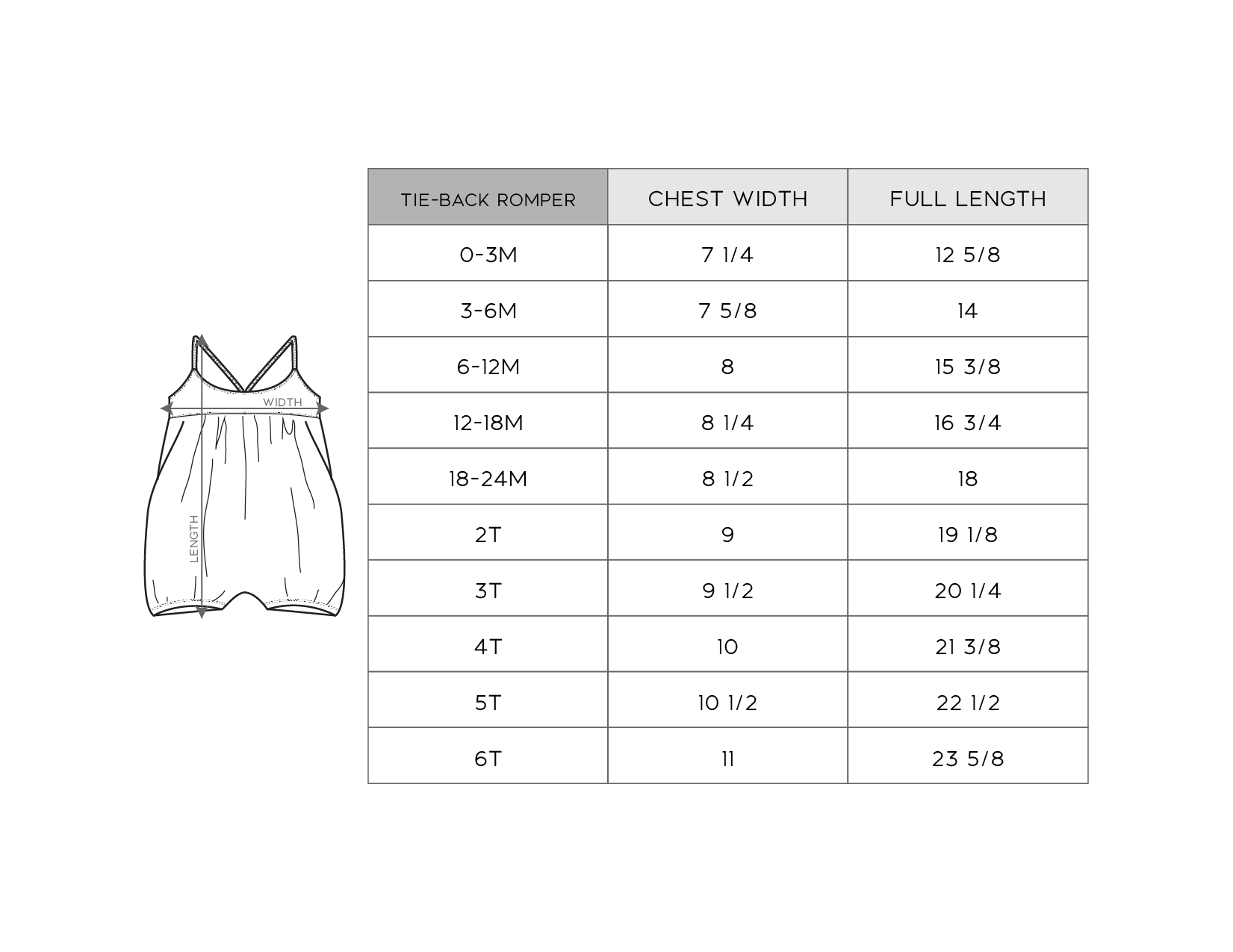 Girl's Tie-back Romper