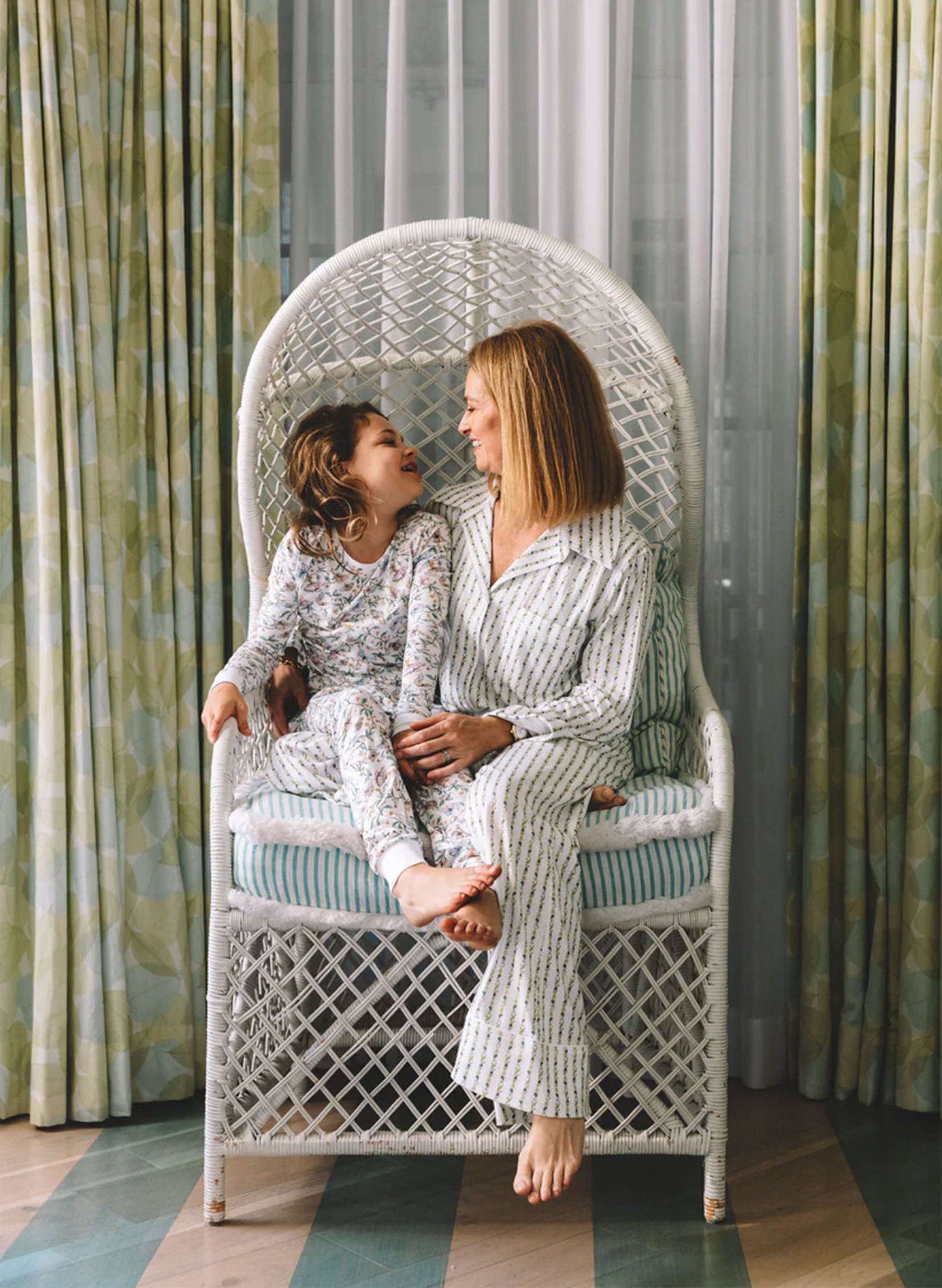 Women's Parker Pajama Set - Fern Stripe