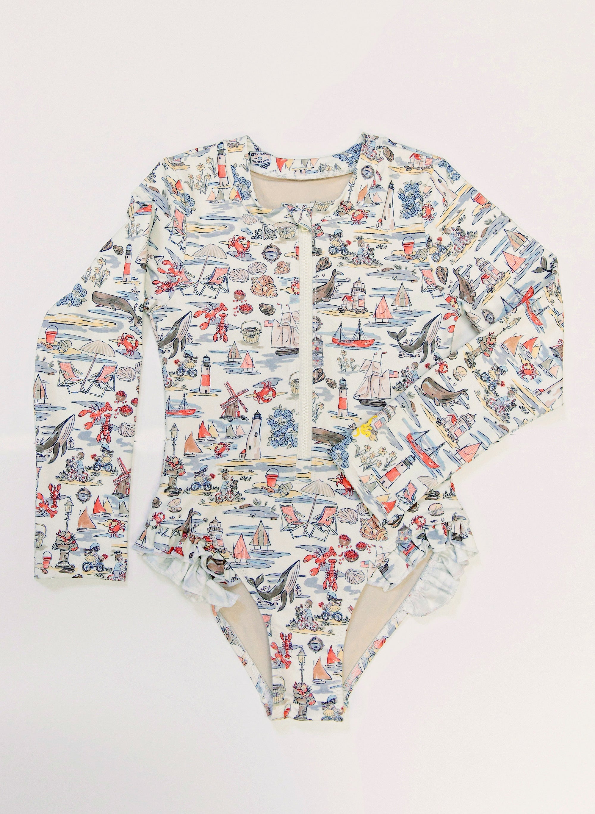 Girl's Rashguard Swimsuit- Voyager's Lens