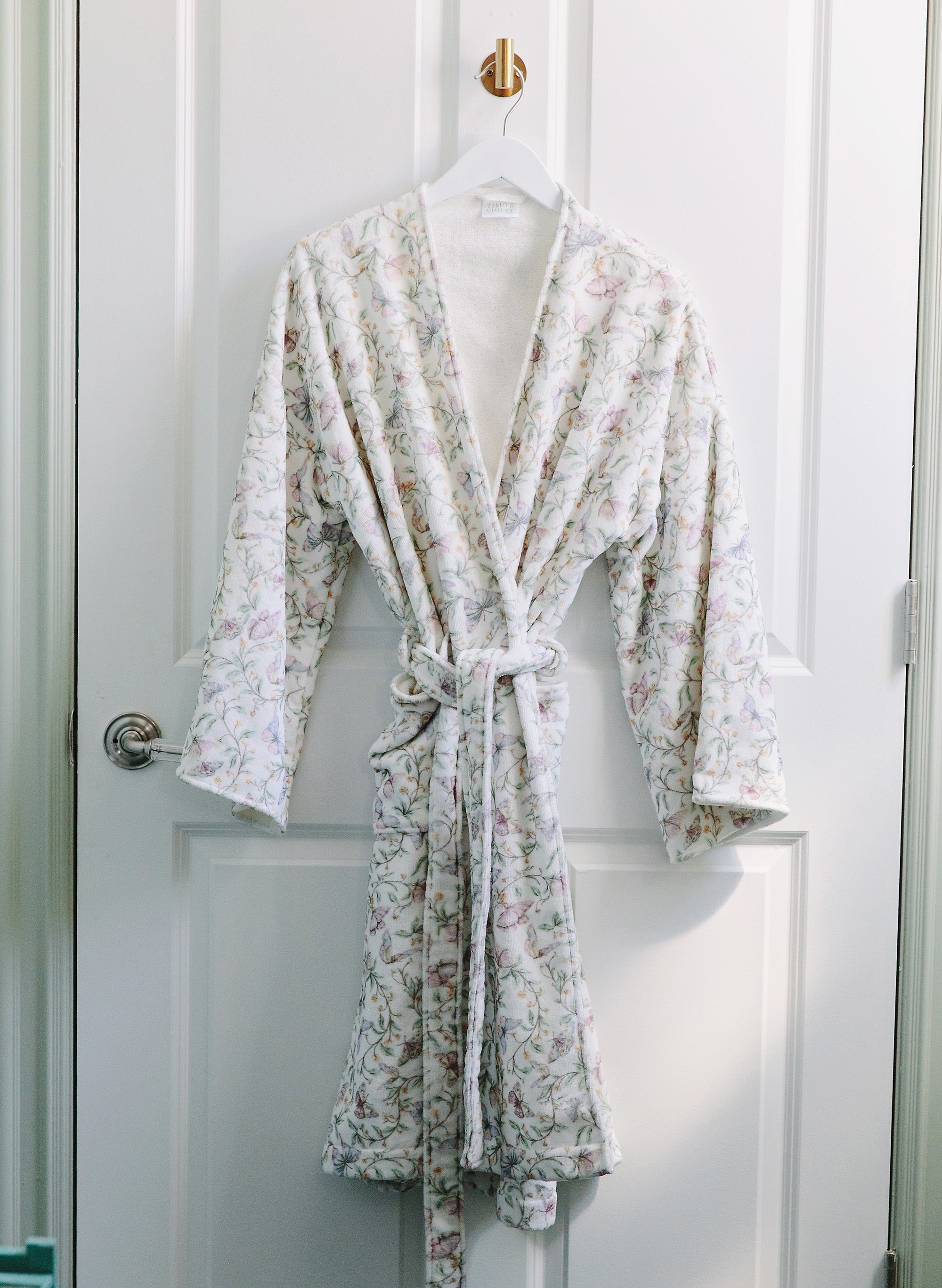 Women's Dahlia Bathrobe - Botanical Whisper