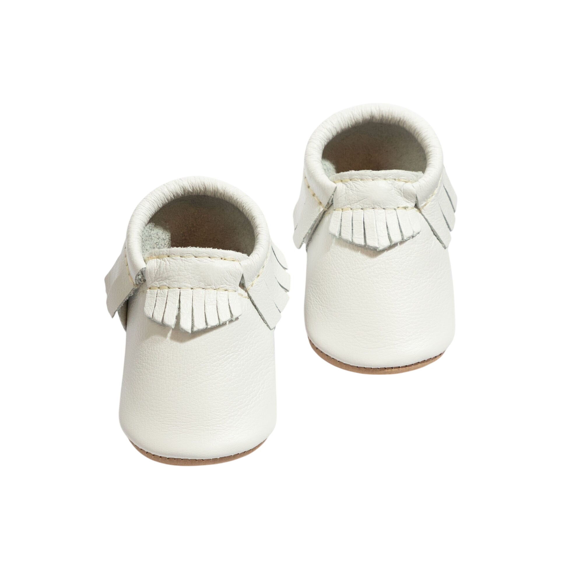 Toasted Bright White Moccasin Baby Shoe