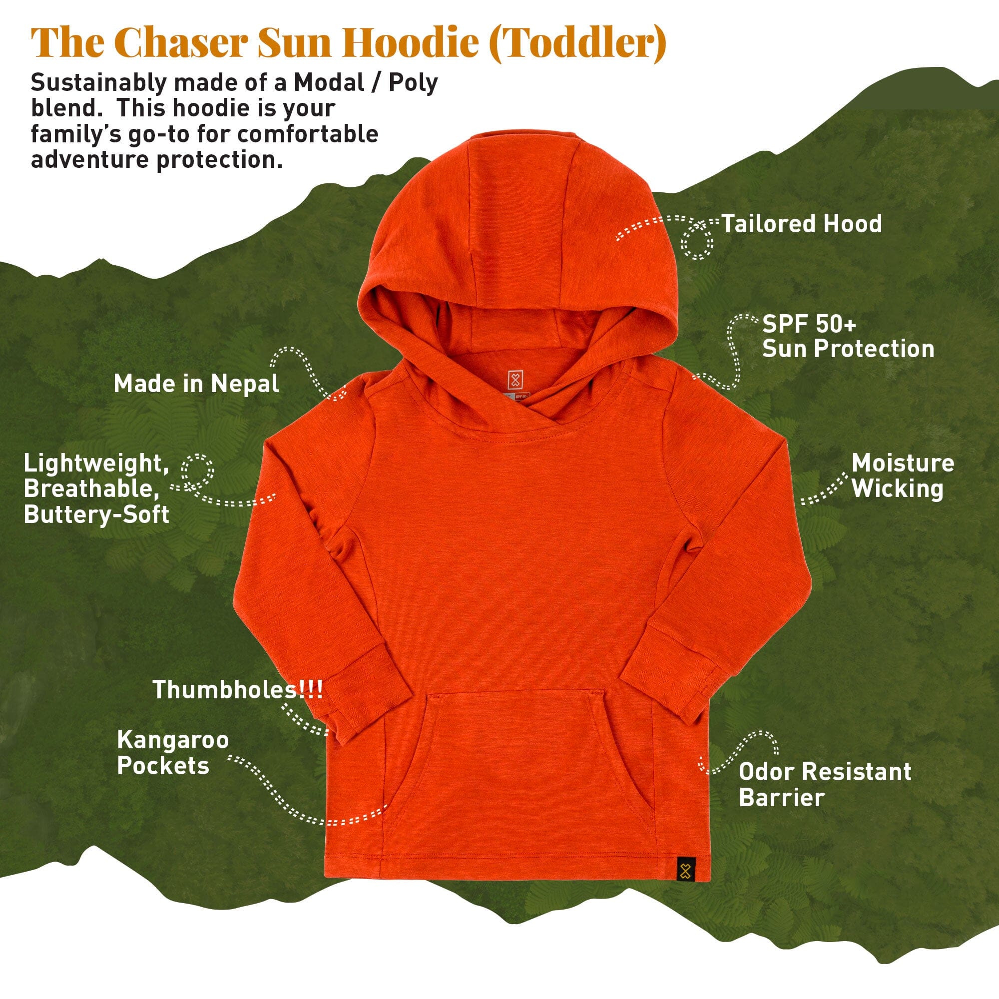 Chaser - Toddler Sun Hoodie