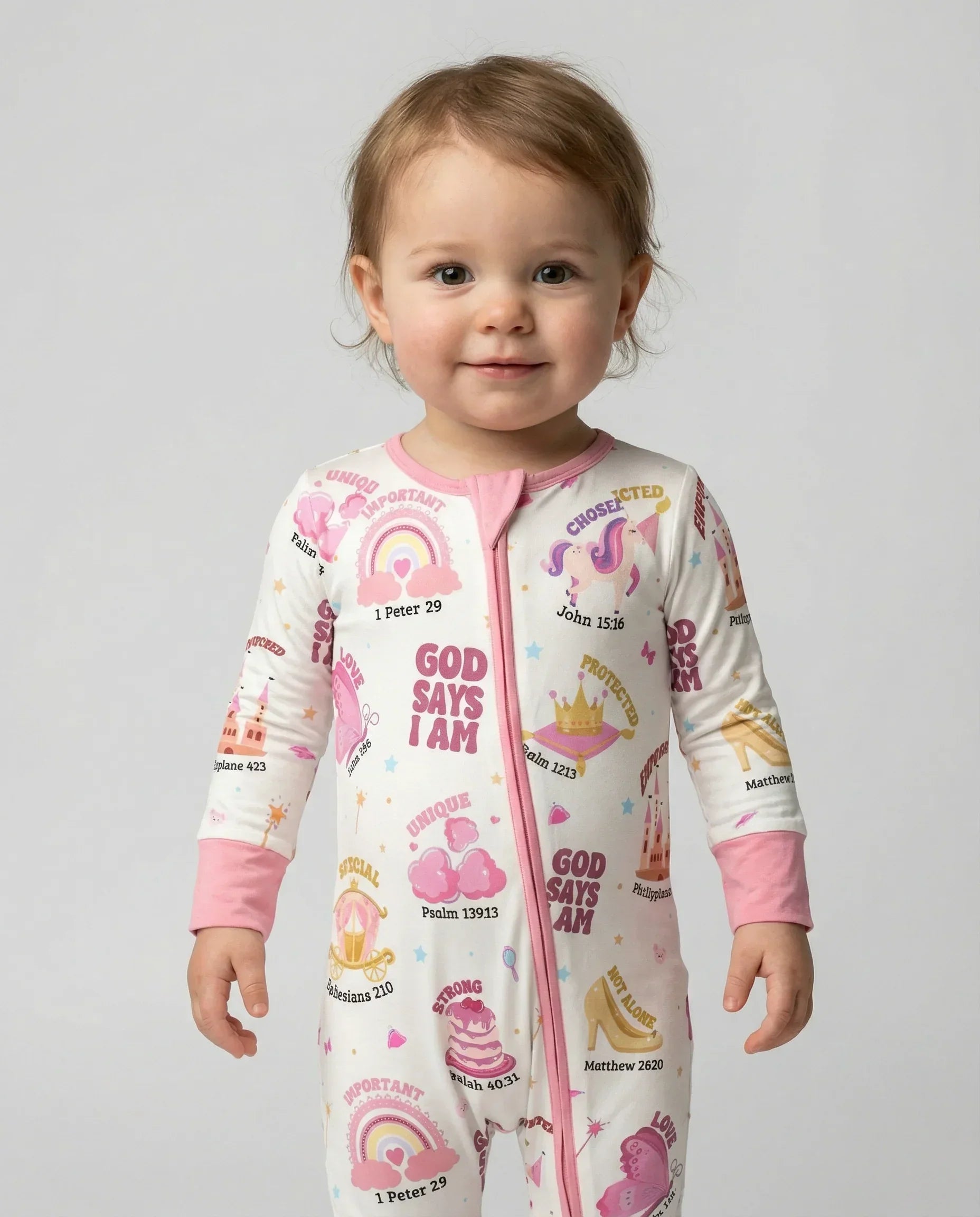 God Says I Am Girl Bamboo Convertible Zippy