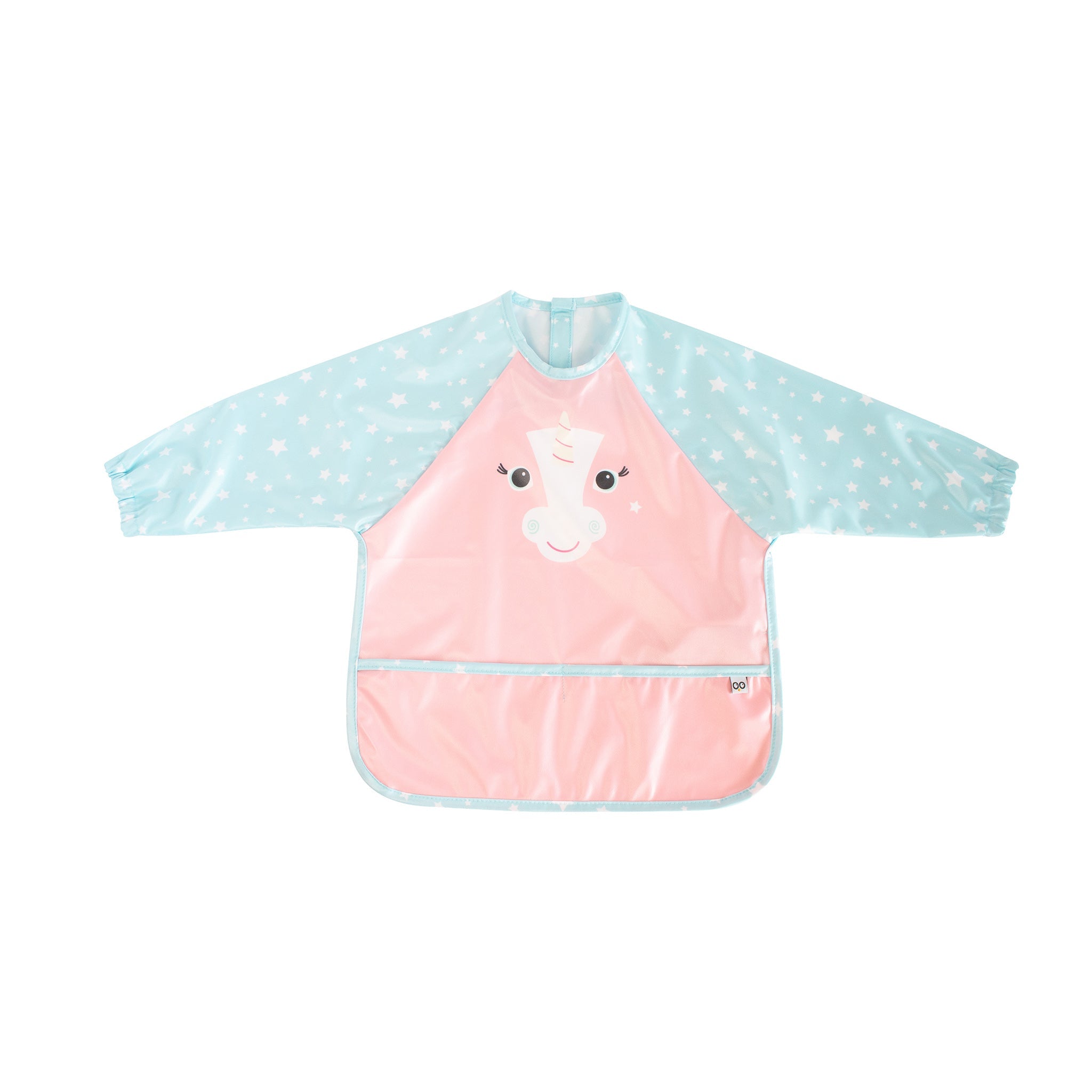Baby/toddler Sleeved Bib/art Smock - Allie The Alicorn