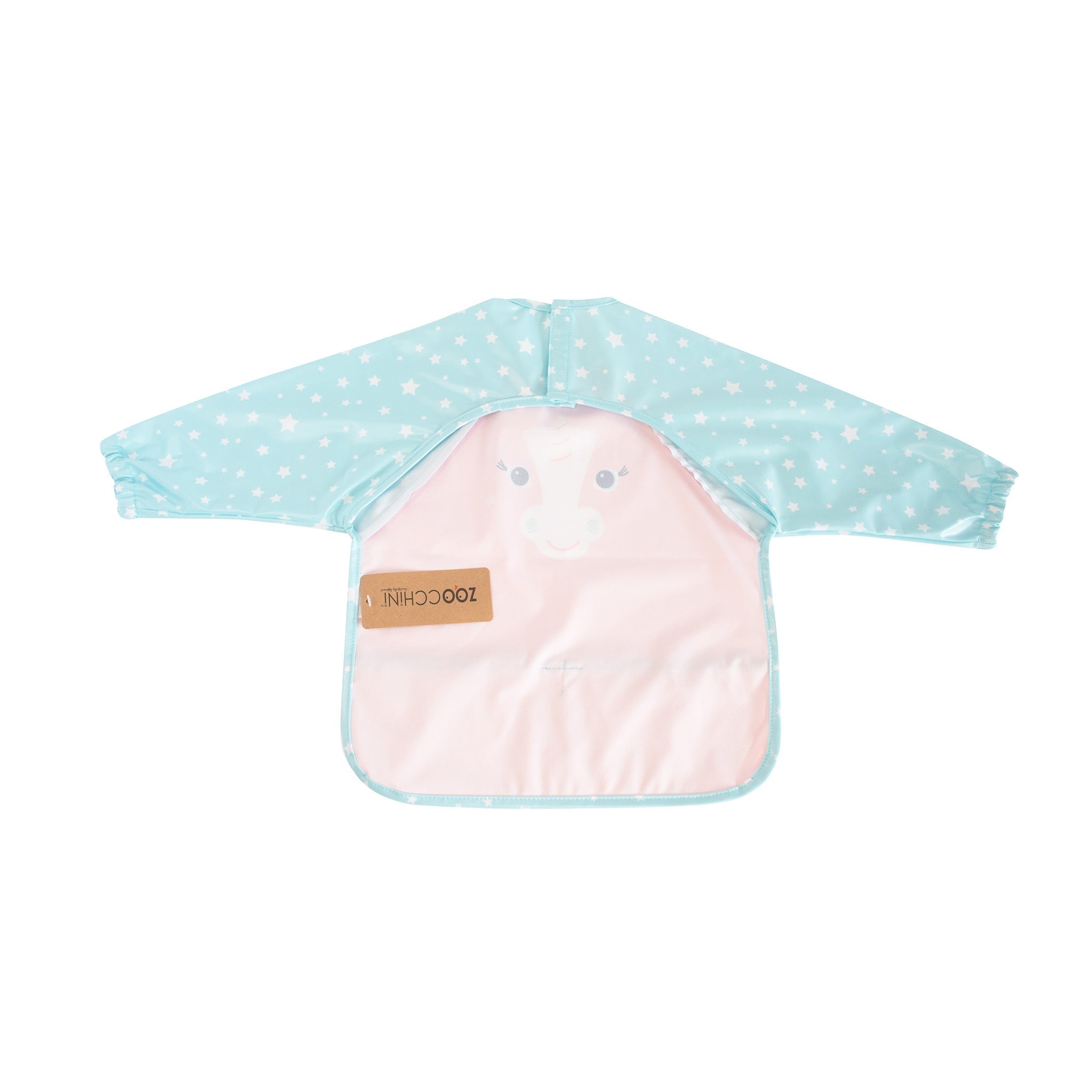 Baby/toddler Sleeved Bib/art Smock - Allie The Alicorn