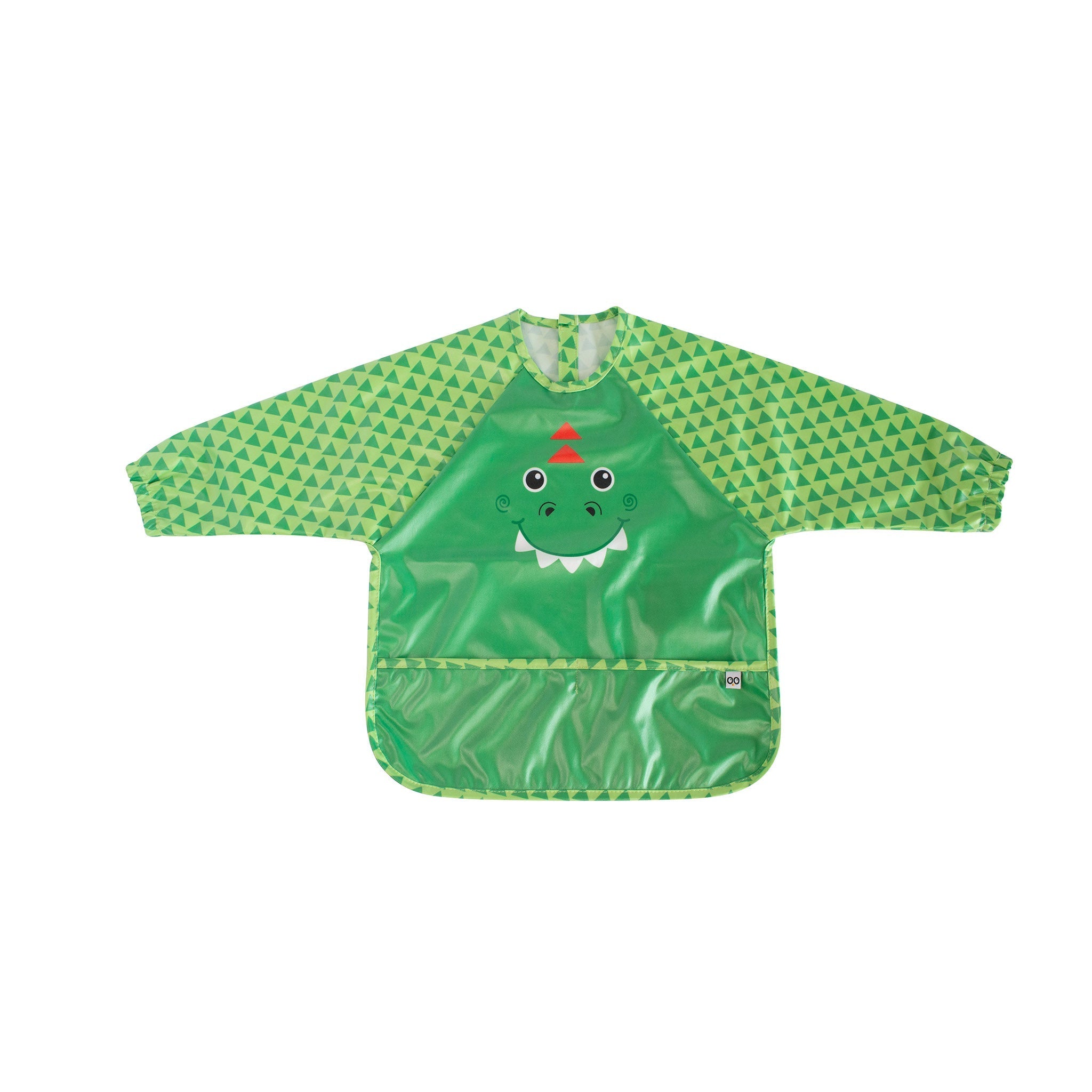 Baby/toddler Sleeved Bib/art Smock - Devin The Dinosaur