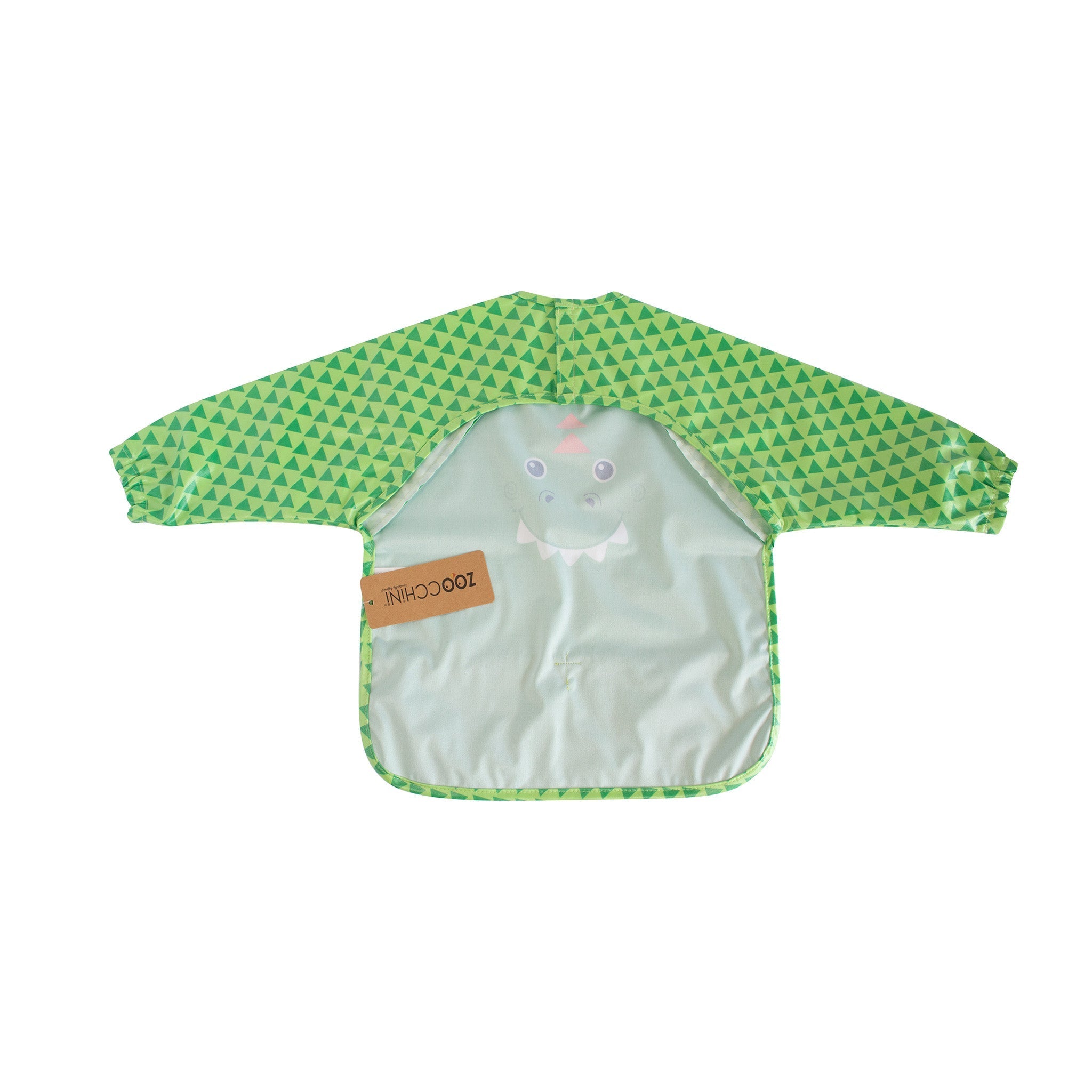Baby/toddler Sleeved Bib/art Smock - Devin The Dinosaur