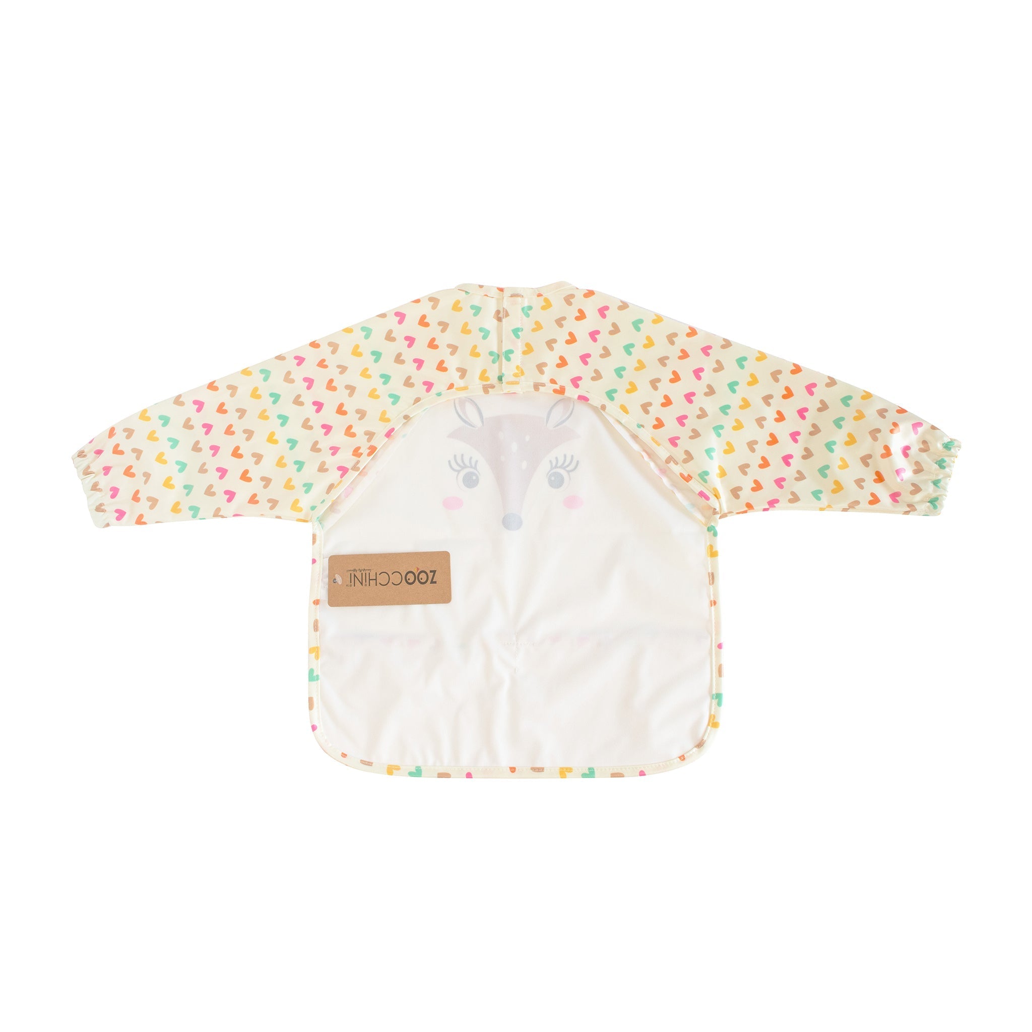 Baby/toddler Sleeved Bib/art Smock - Fiona The Fawn