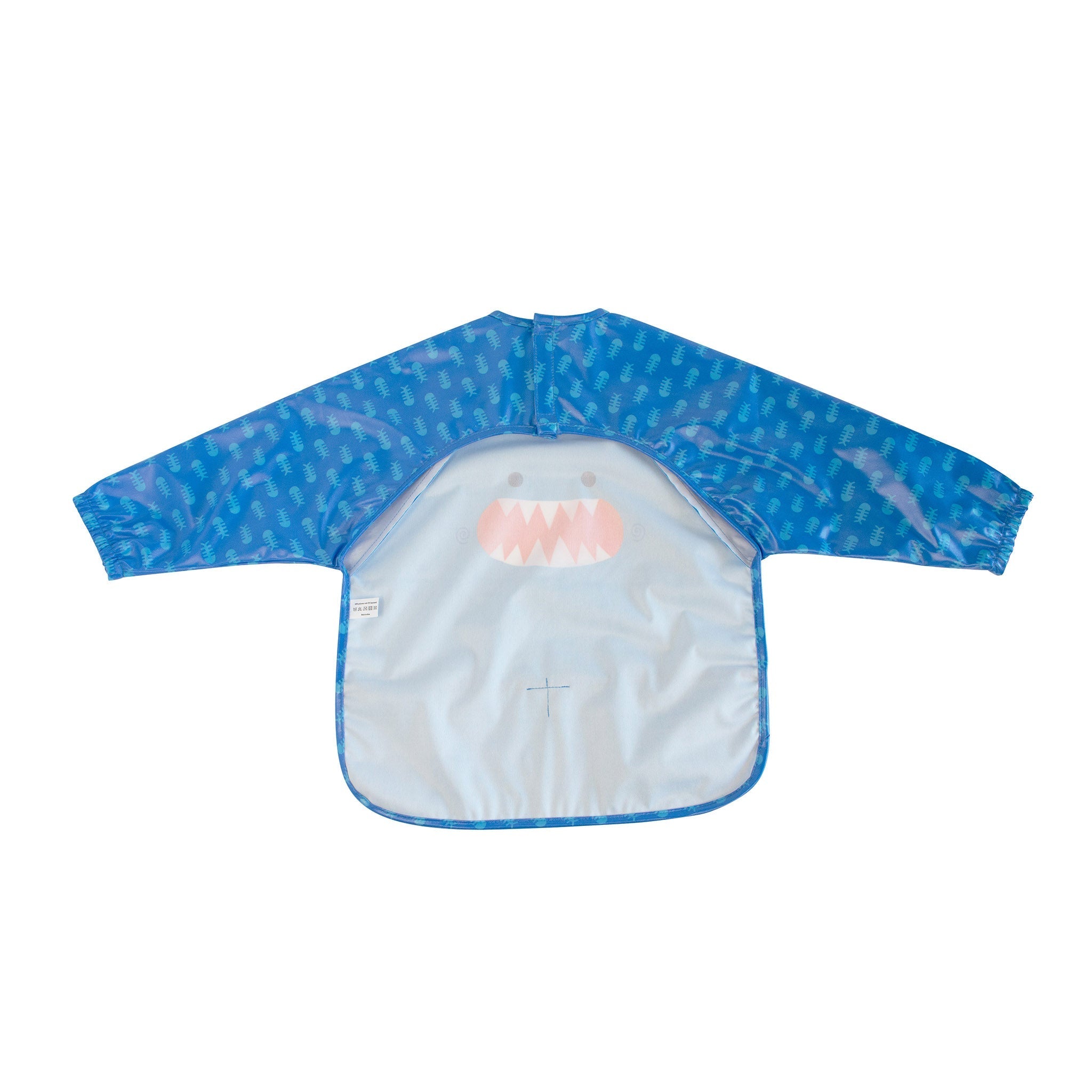 Baby/toddler Sleeved Bib/art Smock - Sherman The Shark