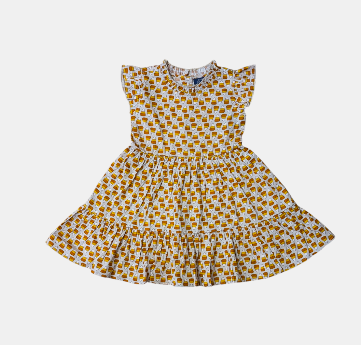 Candy Corn Ruffle Dress