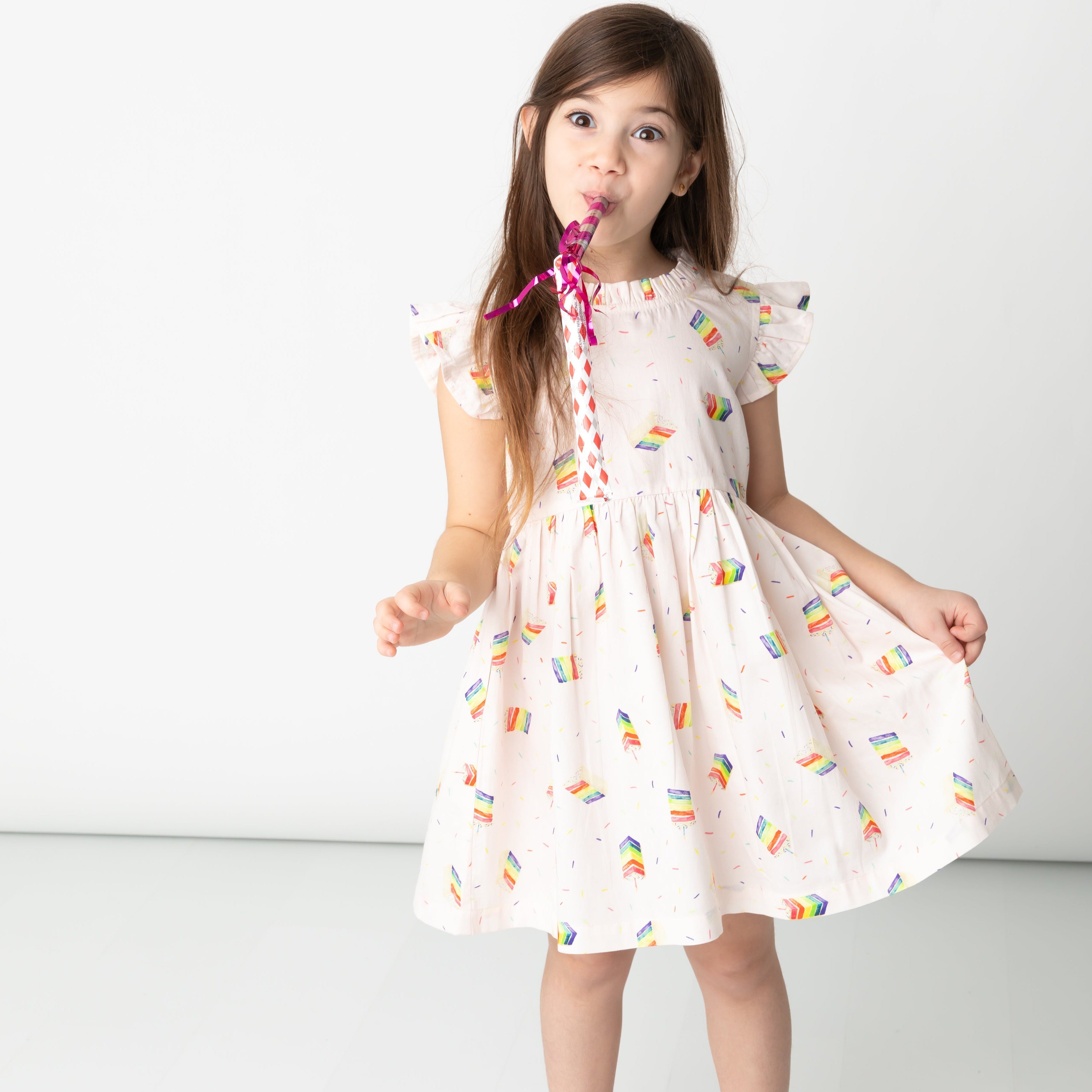 Birthday Cake Ruffle Dress