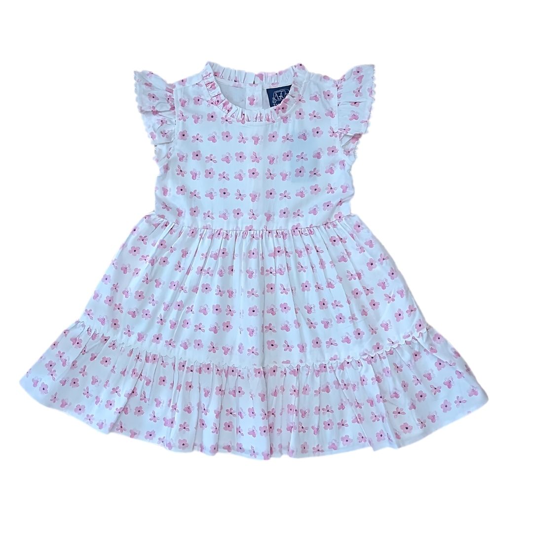 Cherry Blossoms Ruffle Dress