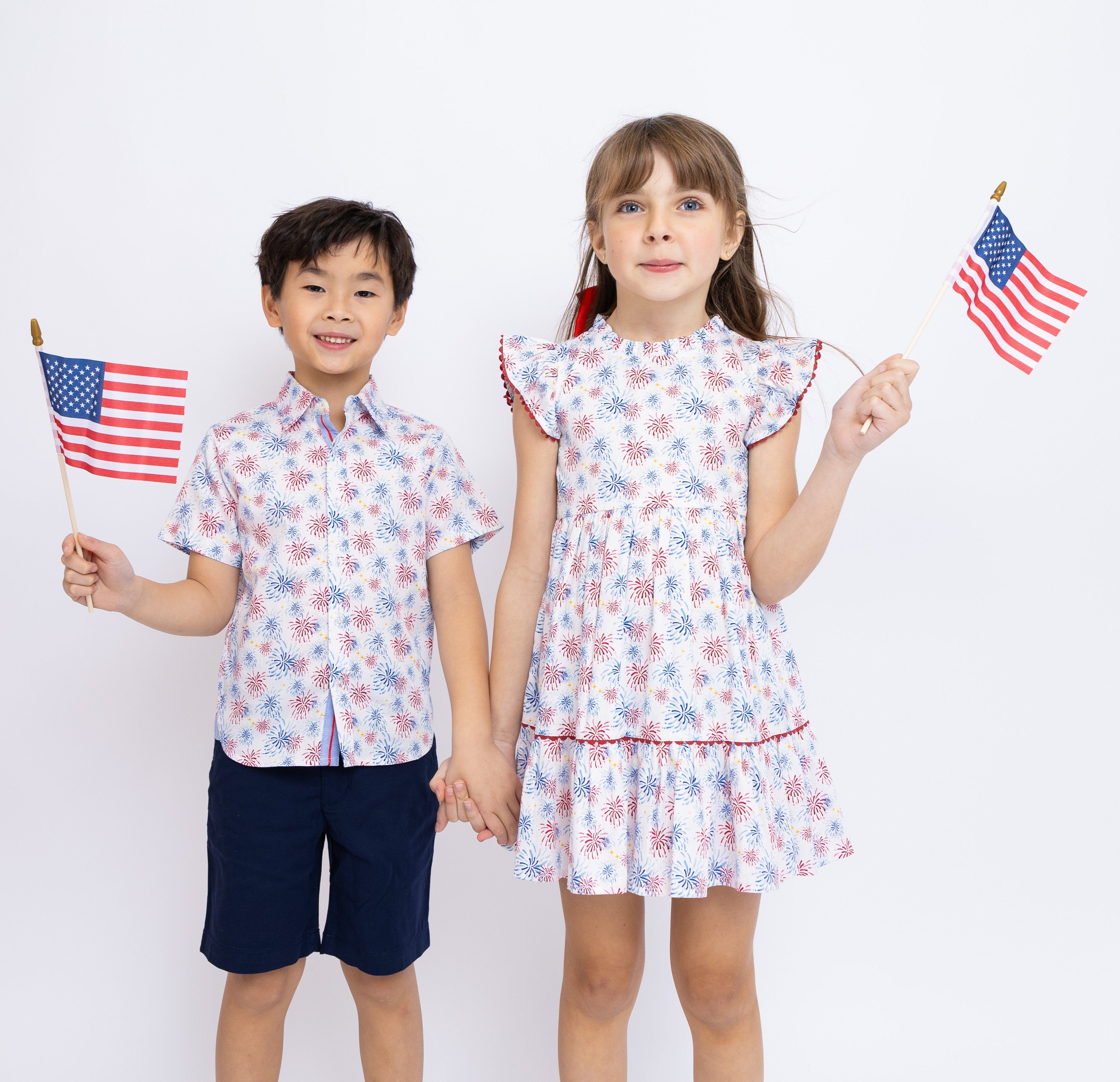 Fireworks Shirt In Short Sleeves