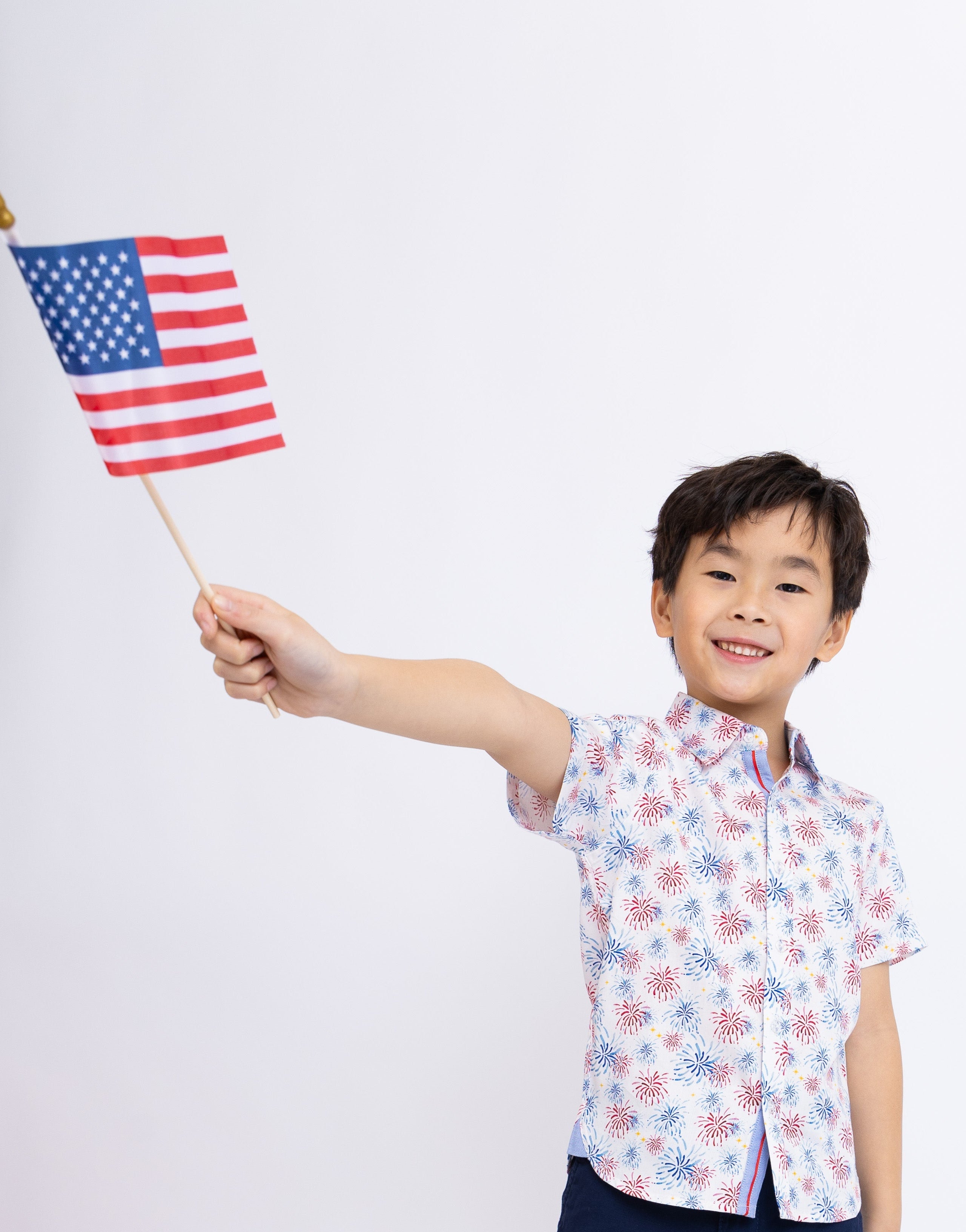 Fireworks Shirt In Short Sleeves