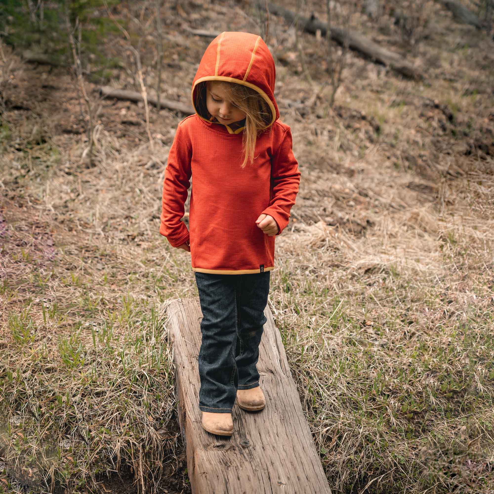 Tumbler - Toddler Grid Fleece Hoodie