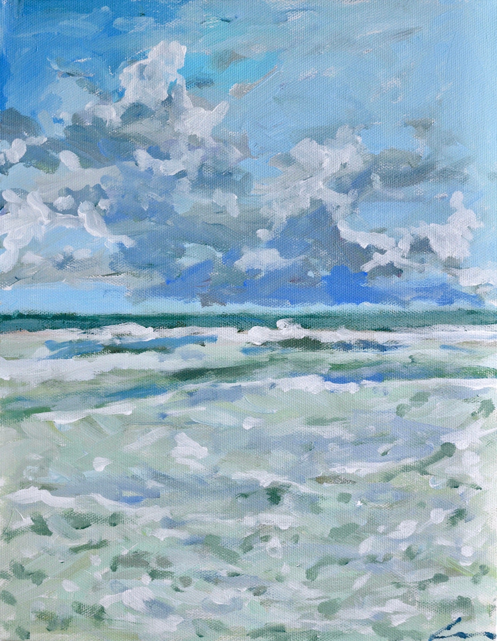 Turtle Dove And Surf Print