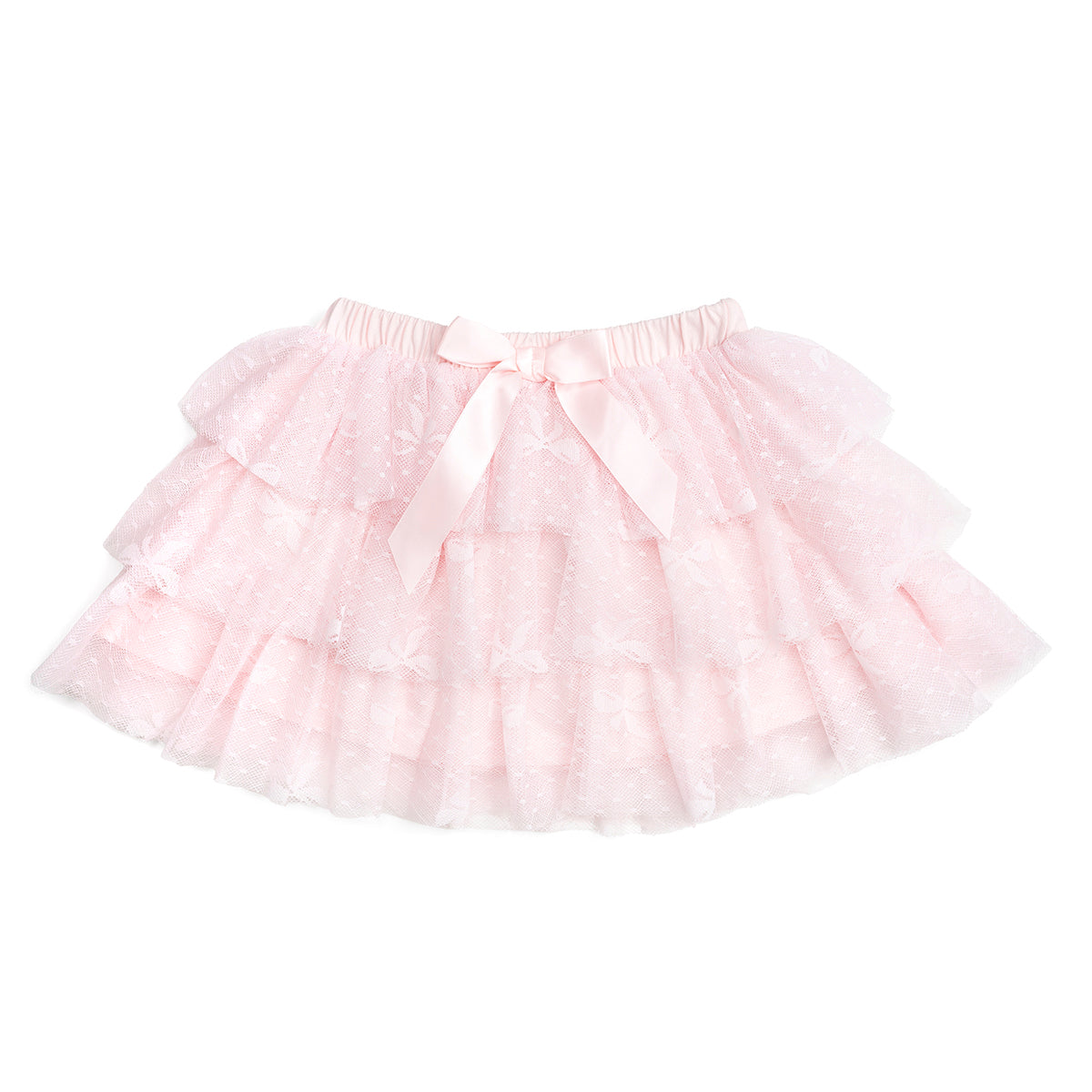 Bow Lace Tiered Tutu Skirt