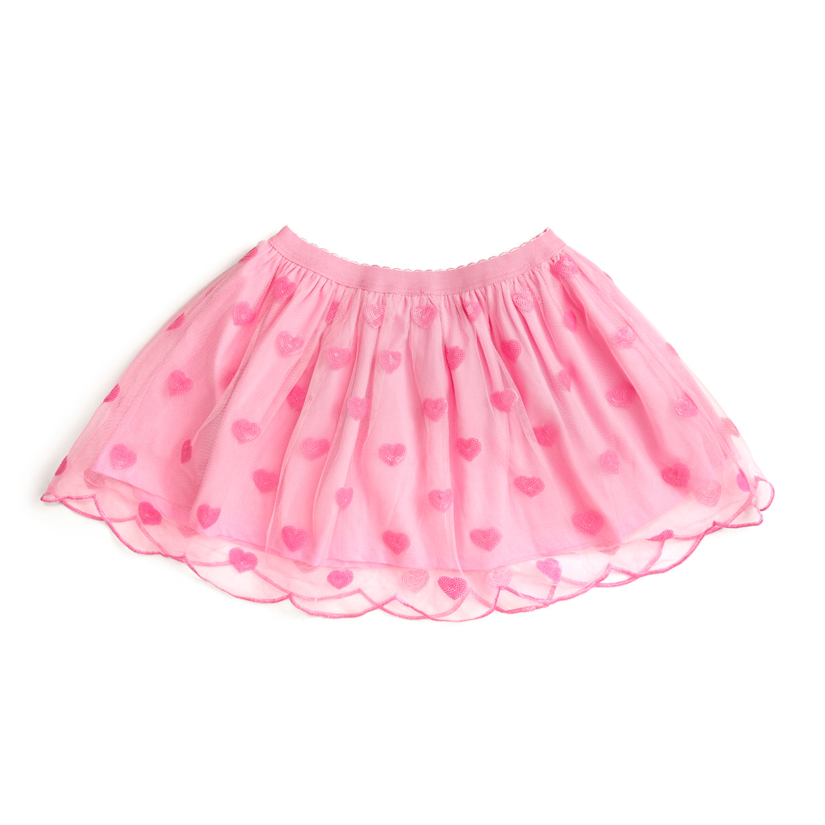 Mini Sequin Hearts Tutu Skirt