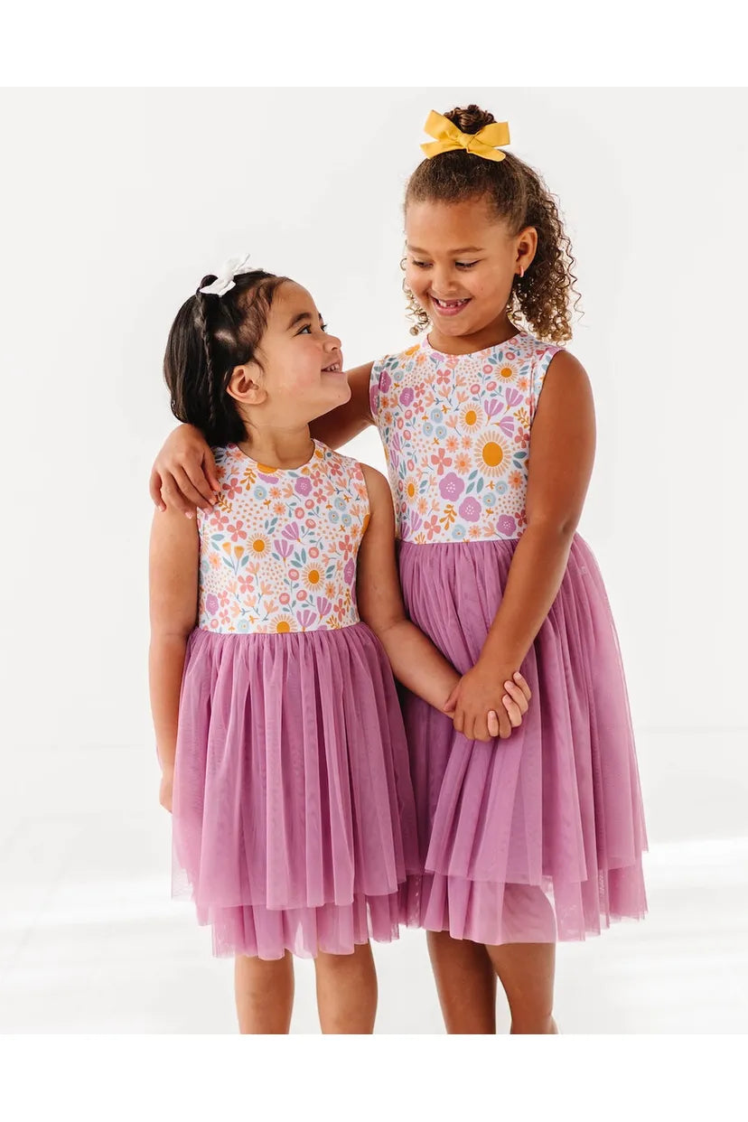 Bamboo Tulle Dress - Darling Spring Daisy