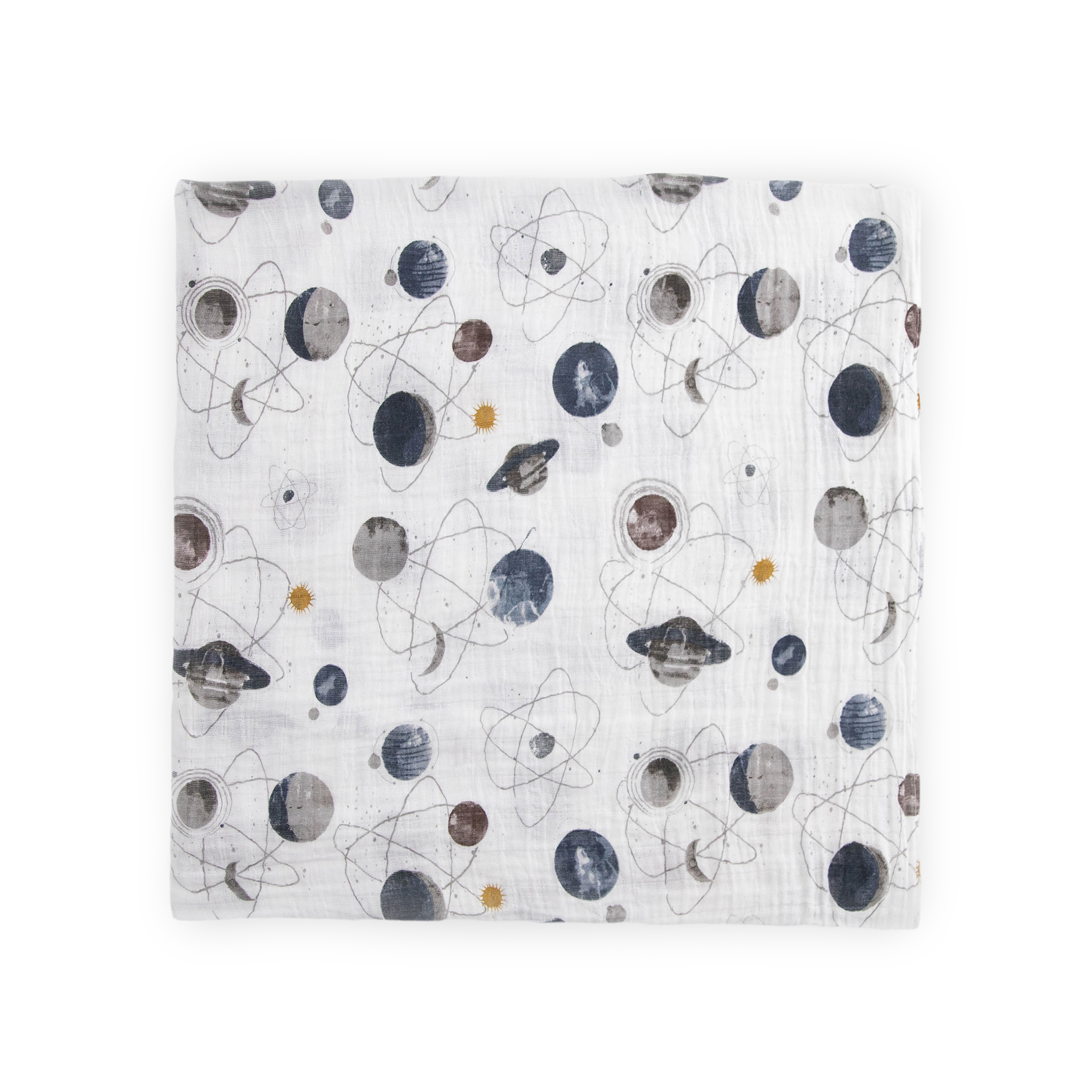 Cotton Muslin Swaddle Blanket - Planetary