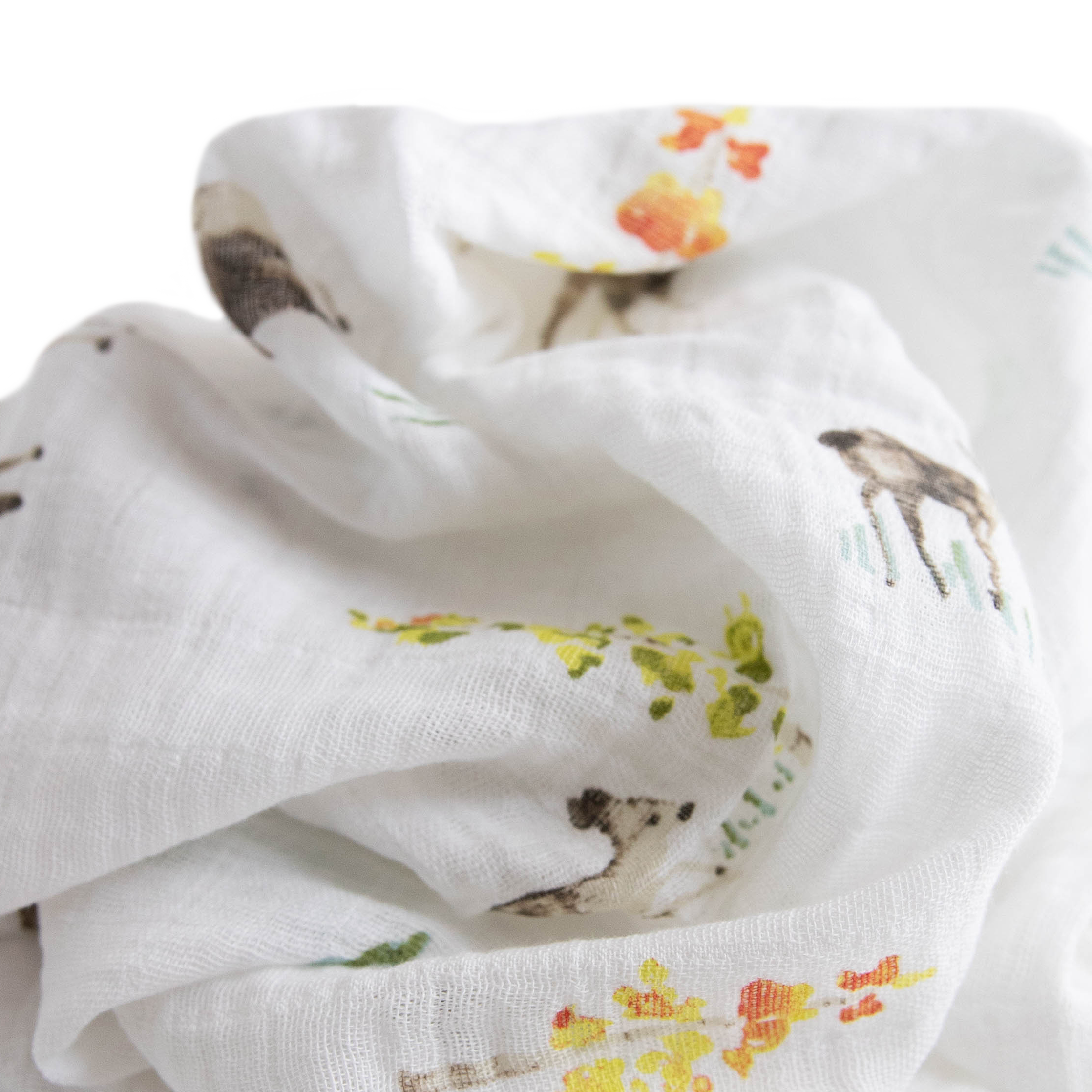Cotton Muslin Swaddle Blanket - Oh Deer!