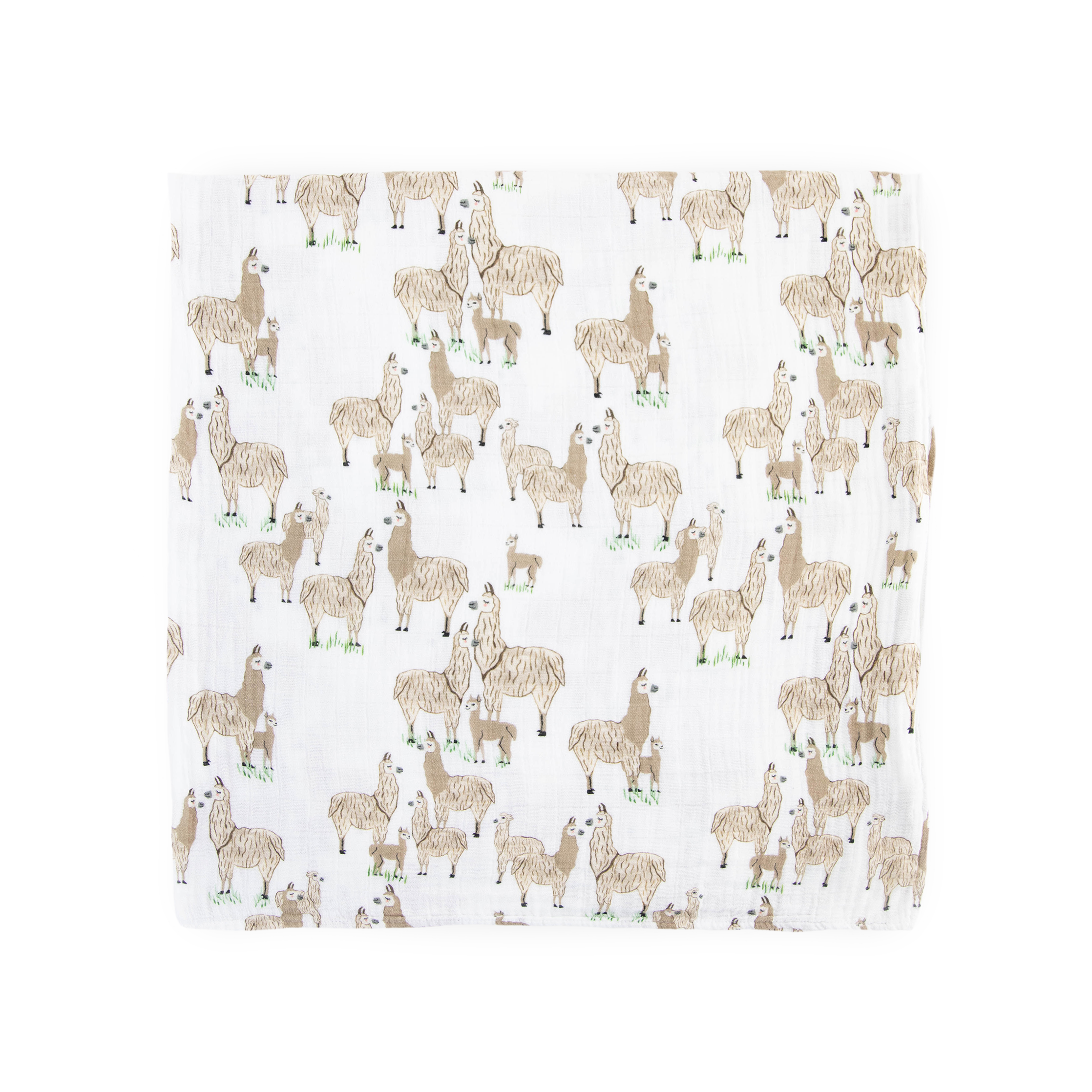 Cotton Muslin Swaddle Blanket - Llama Llama
