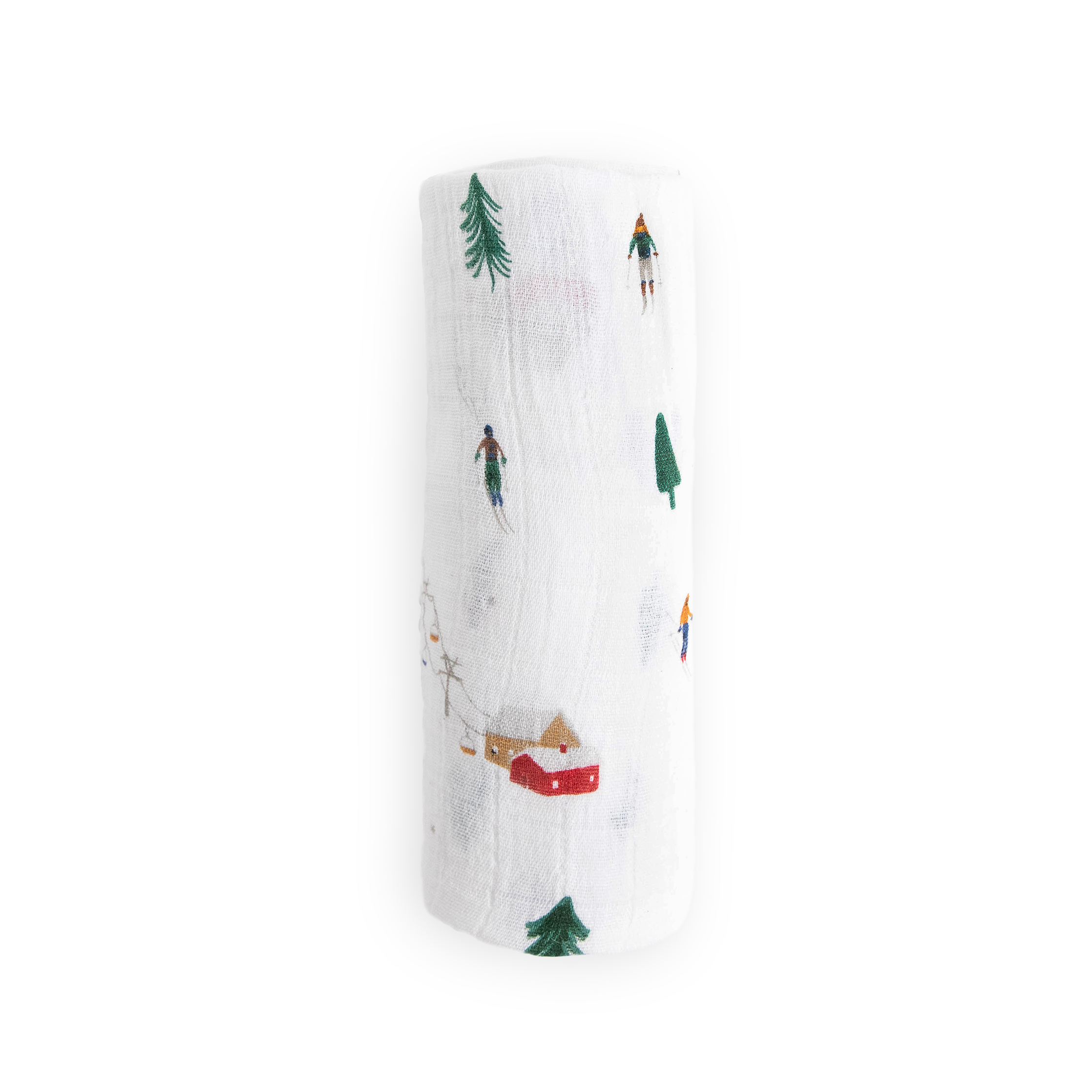 Cotton Muslin Swaddle Blanket - Powder Party