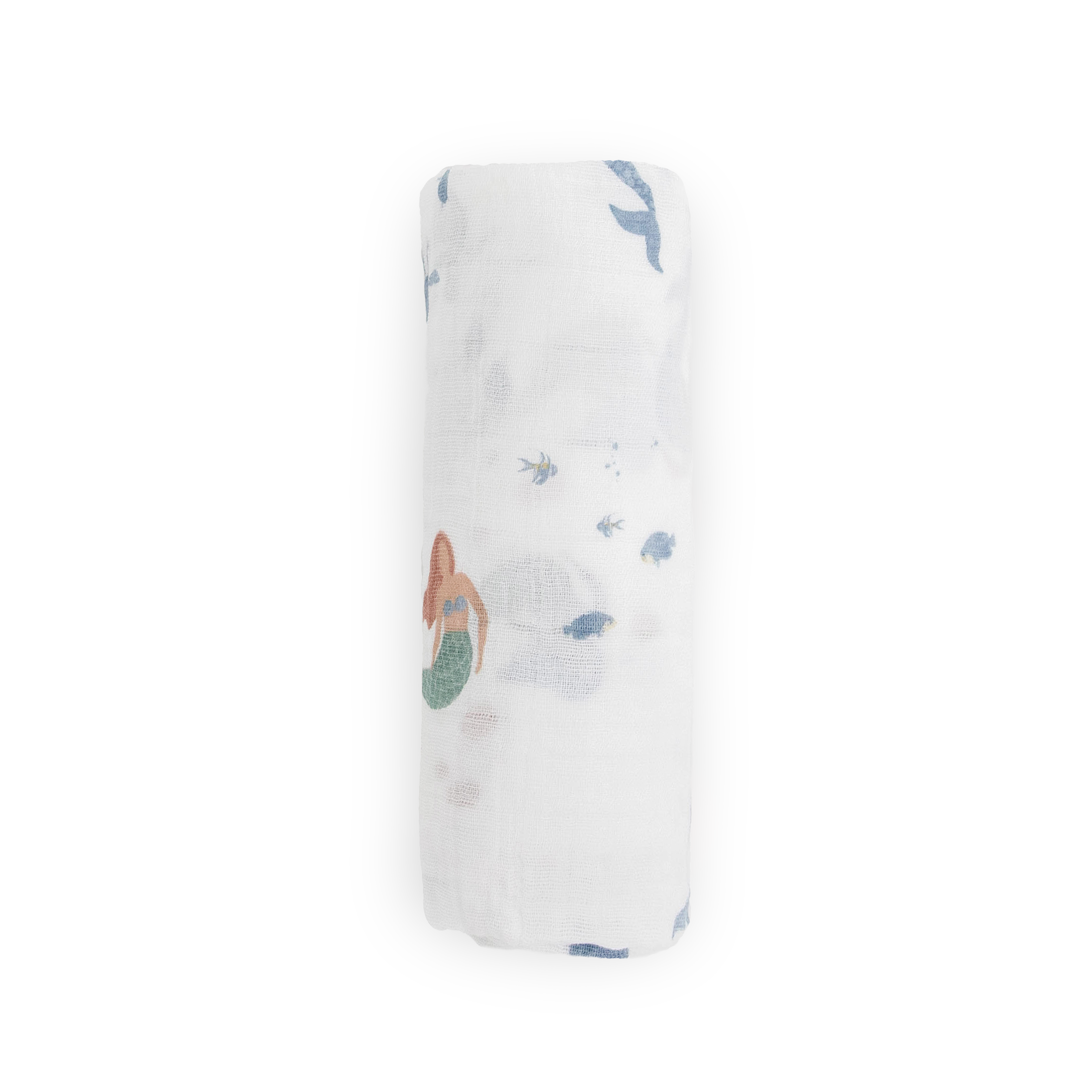 Cotton Muslin Swaddle Blanket - Mermaids