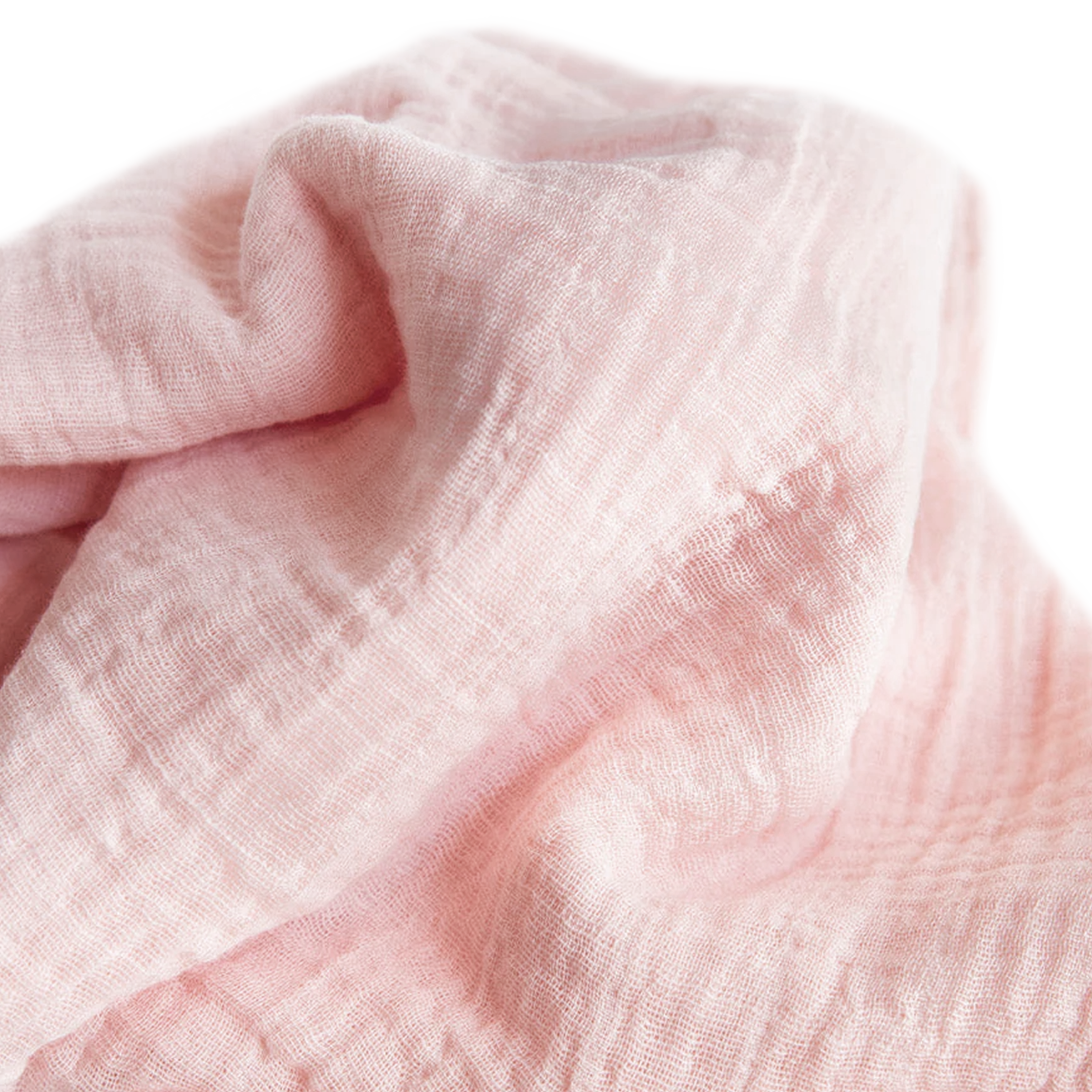 Cotton Muslin Swaddle Blanket - Light Pink