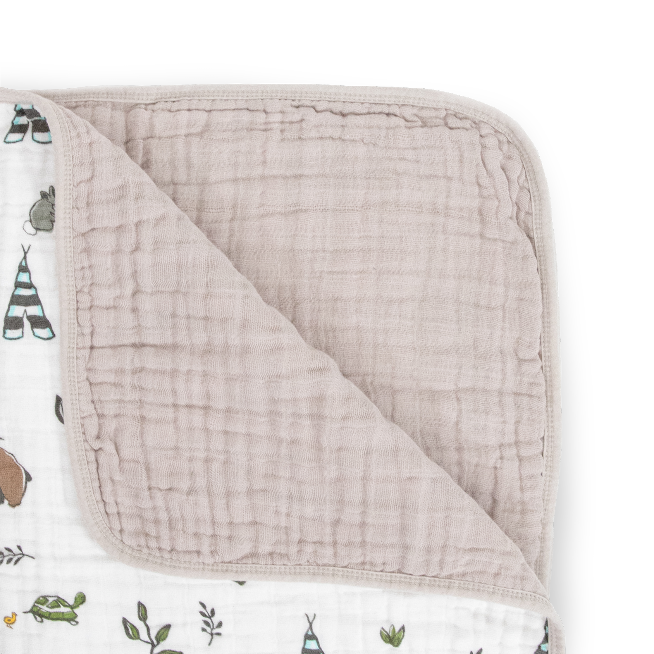 Original Cotton Muslin Quilt - Forest Friends