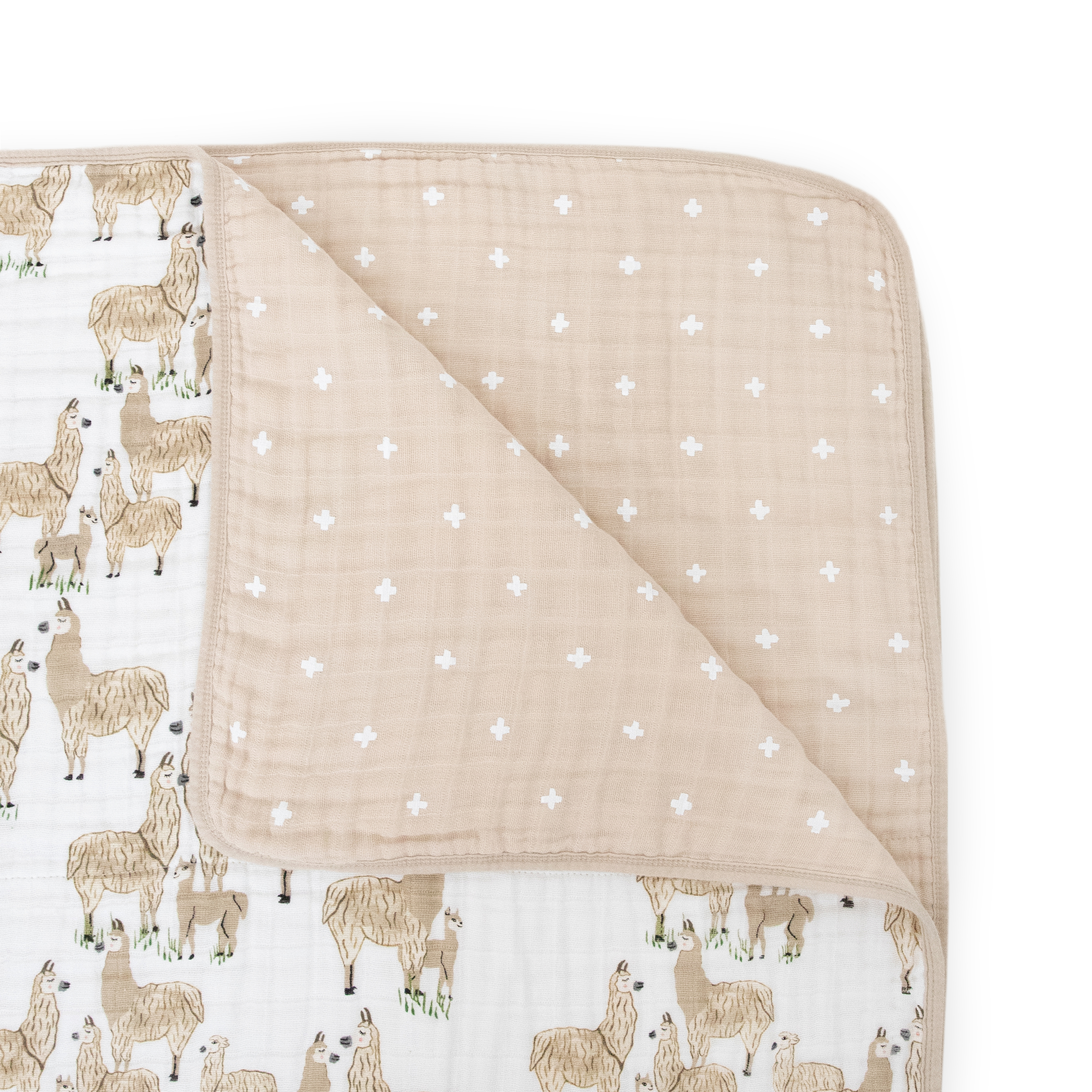 Original Cotton Muslin Quilt - Llama Llama