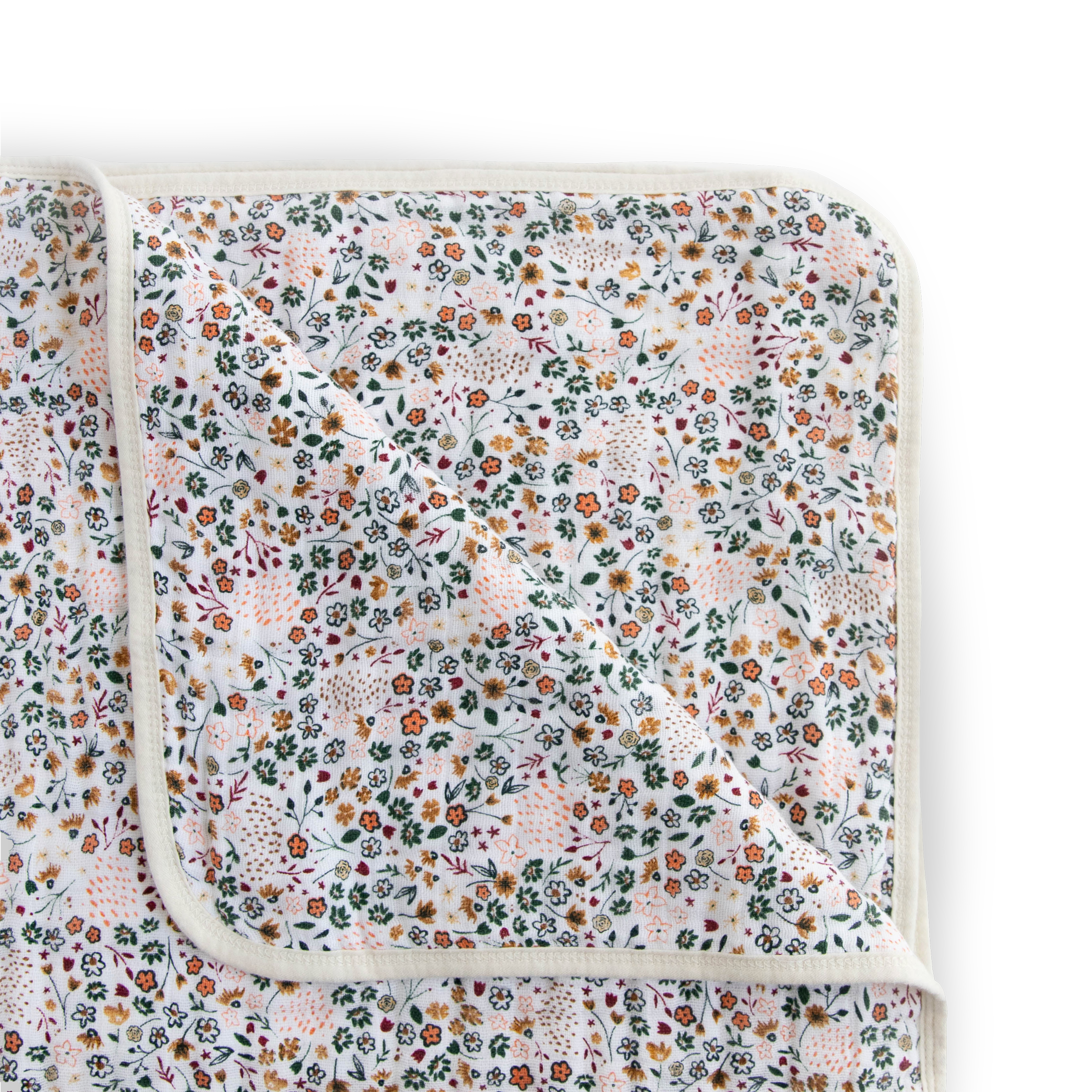 Original Cotton Muslin Quilt - Pressed Petals