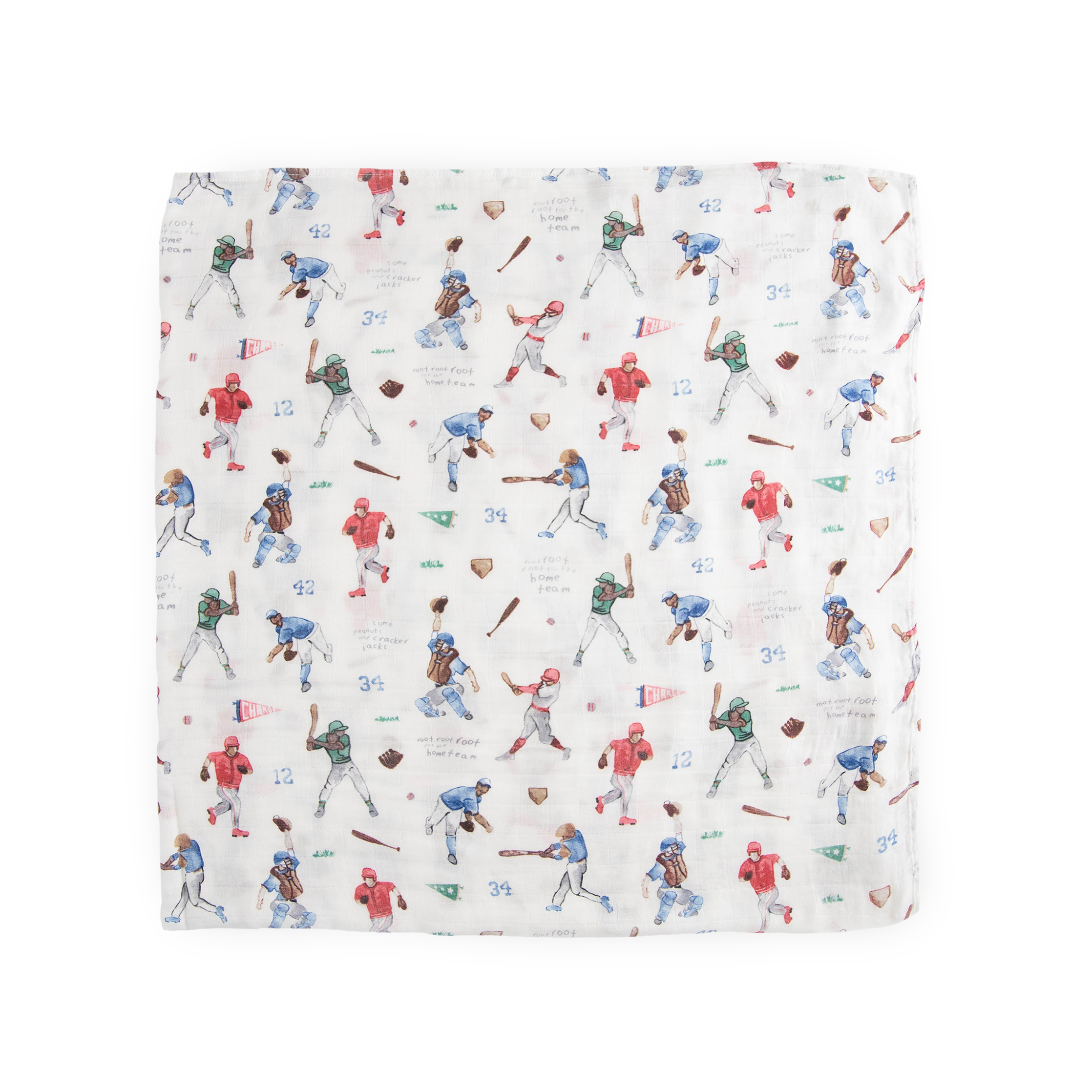 Deluxe Muslin Swaddle Blanket 2 Pack - Home Run 2