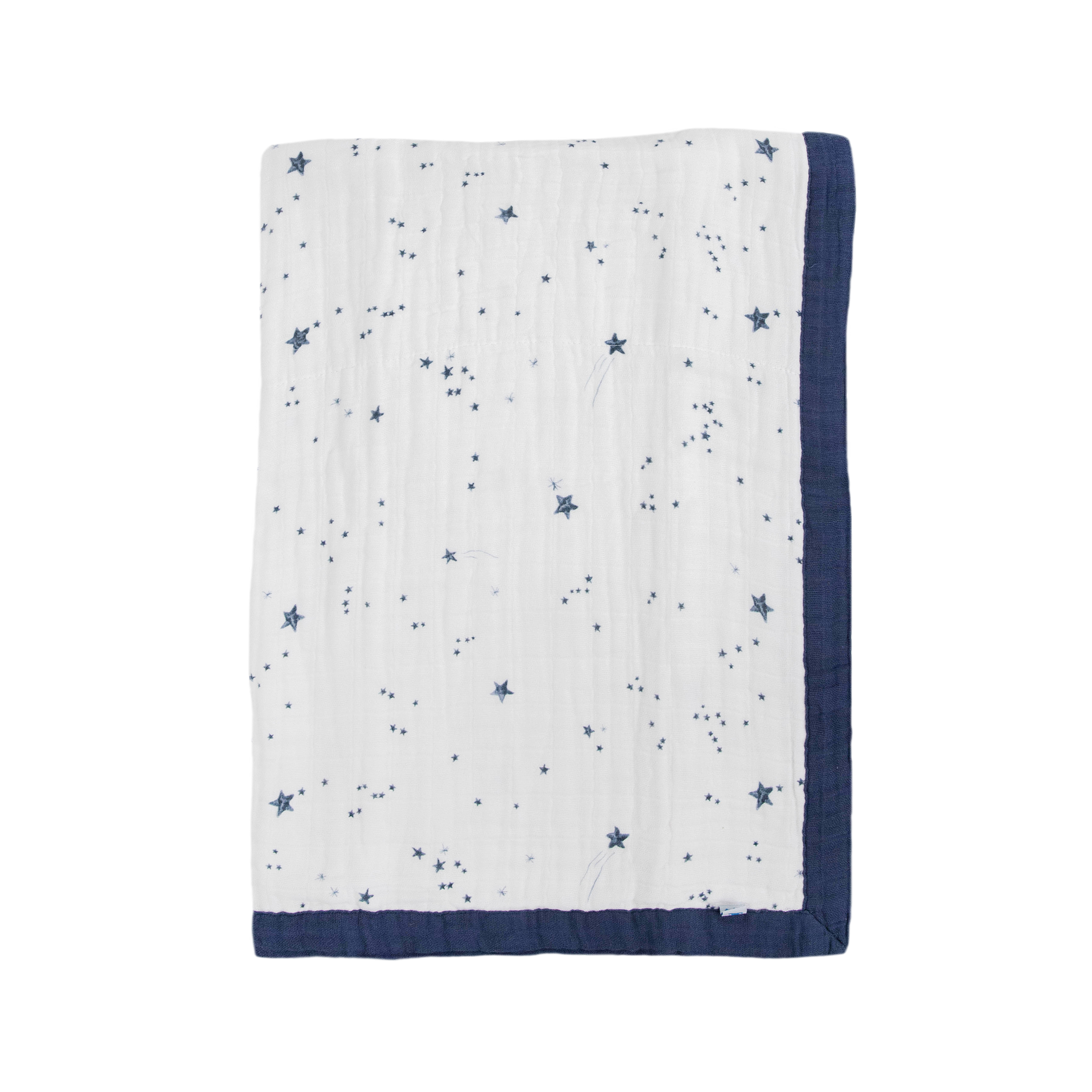 Cotton Muslin Baby Quilt - Shooting Stars